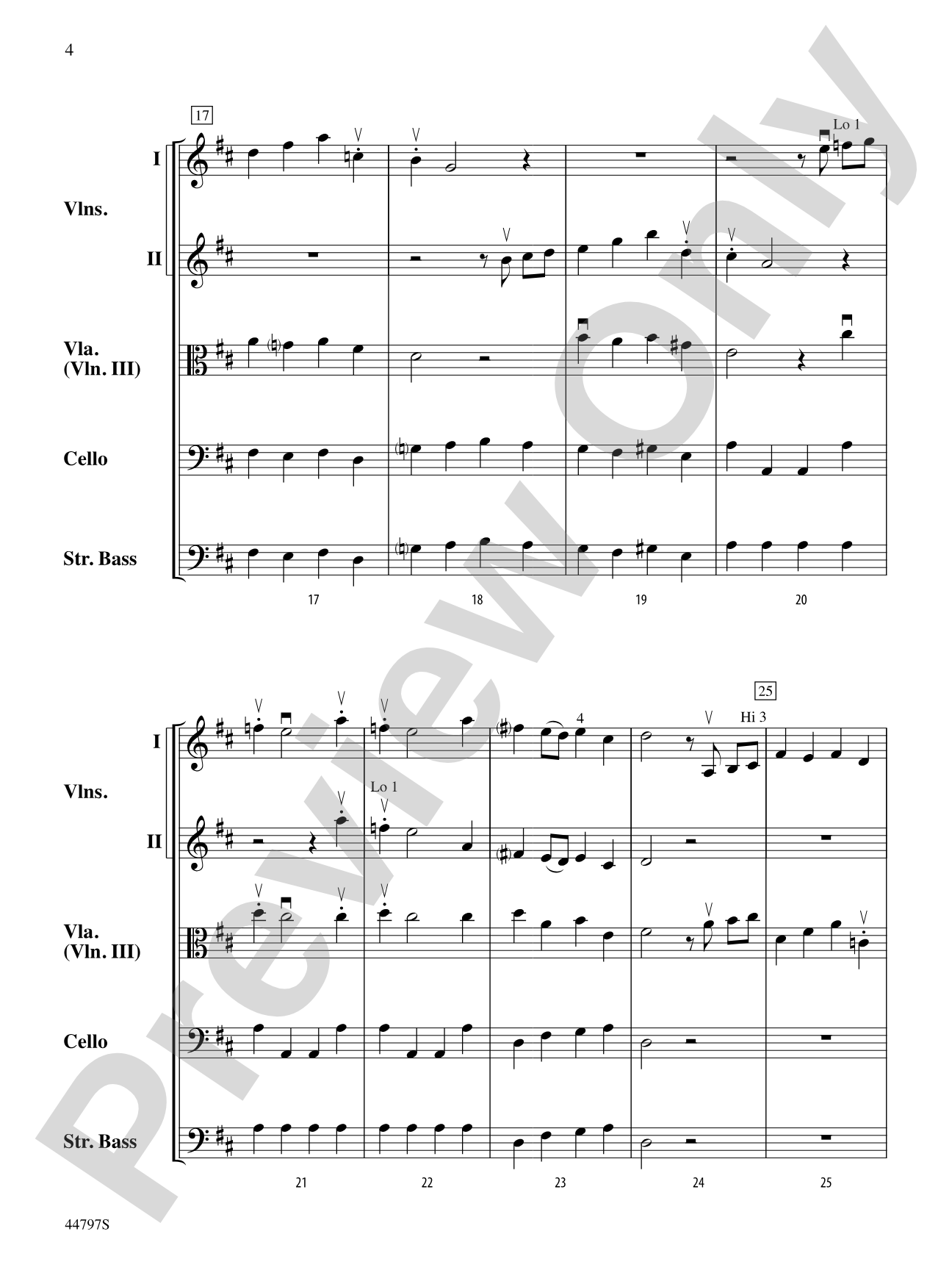 Sinfonia for Strings, No. 1: String Orchestra Conductor Score & Parts