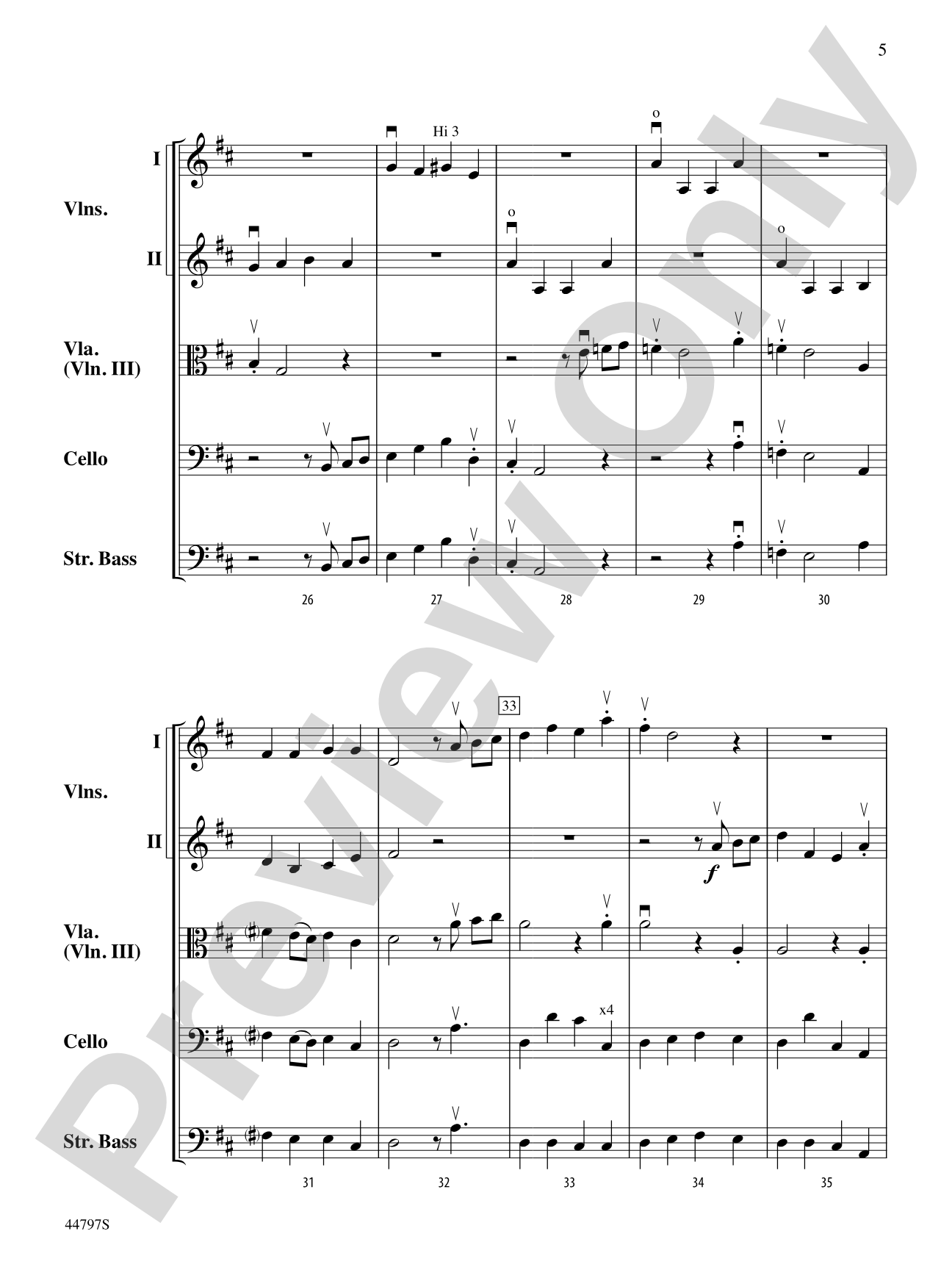 Sinfonia for Strings, No. 1: String Orchestra Conductor Score & Parts