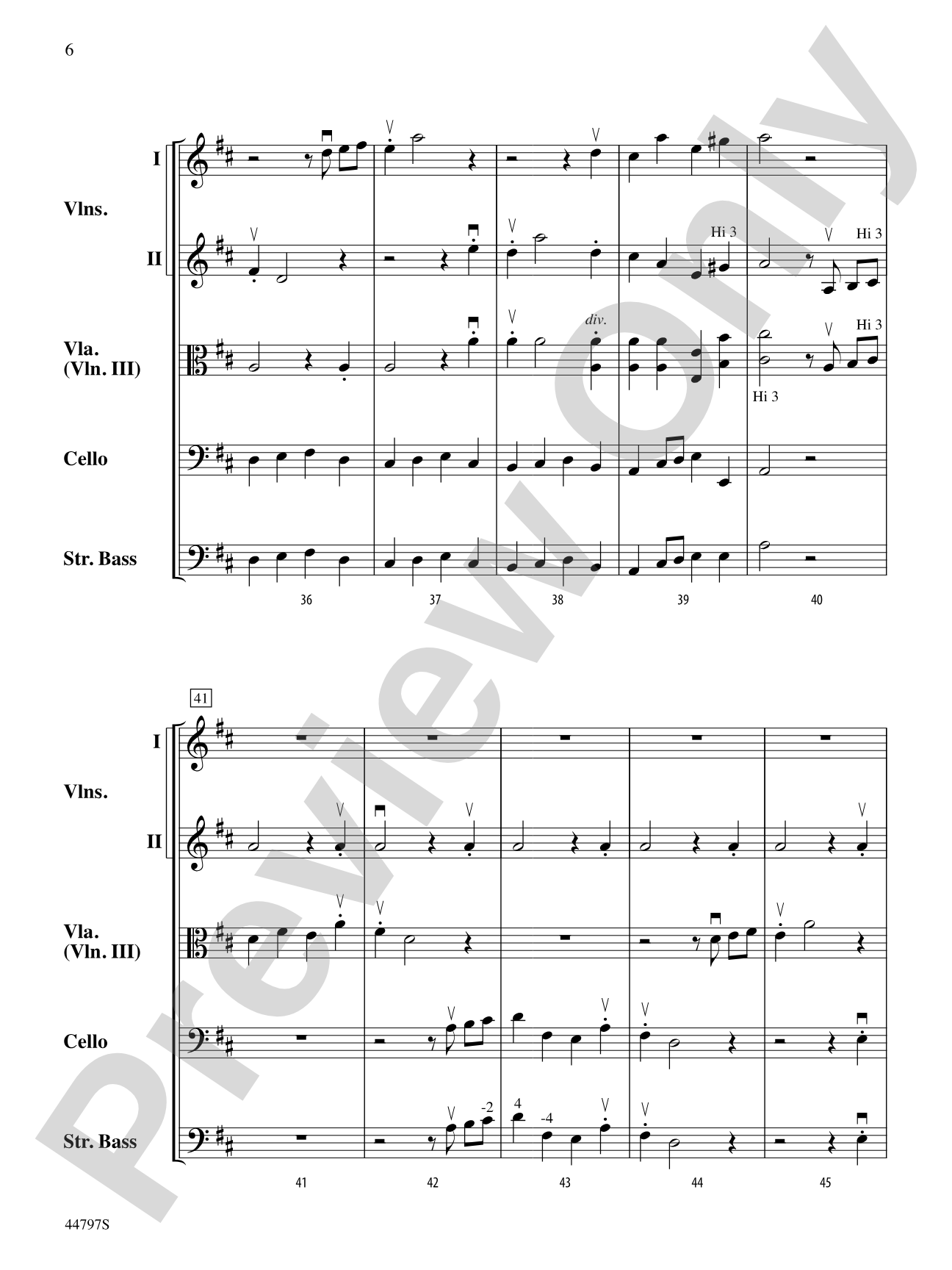 Sinfonia for Strings, No. 1: String Orchestra Conductor Score & Parts