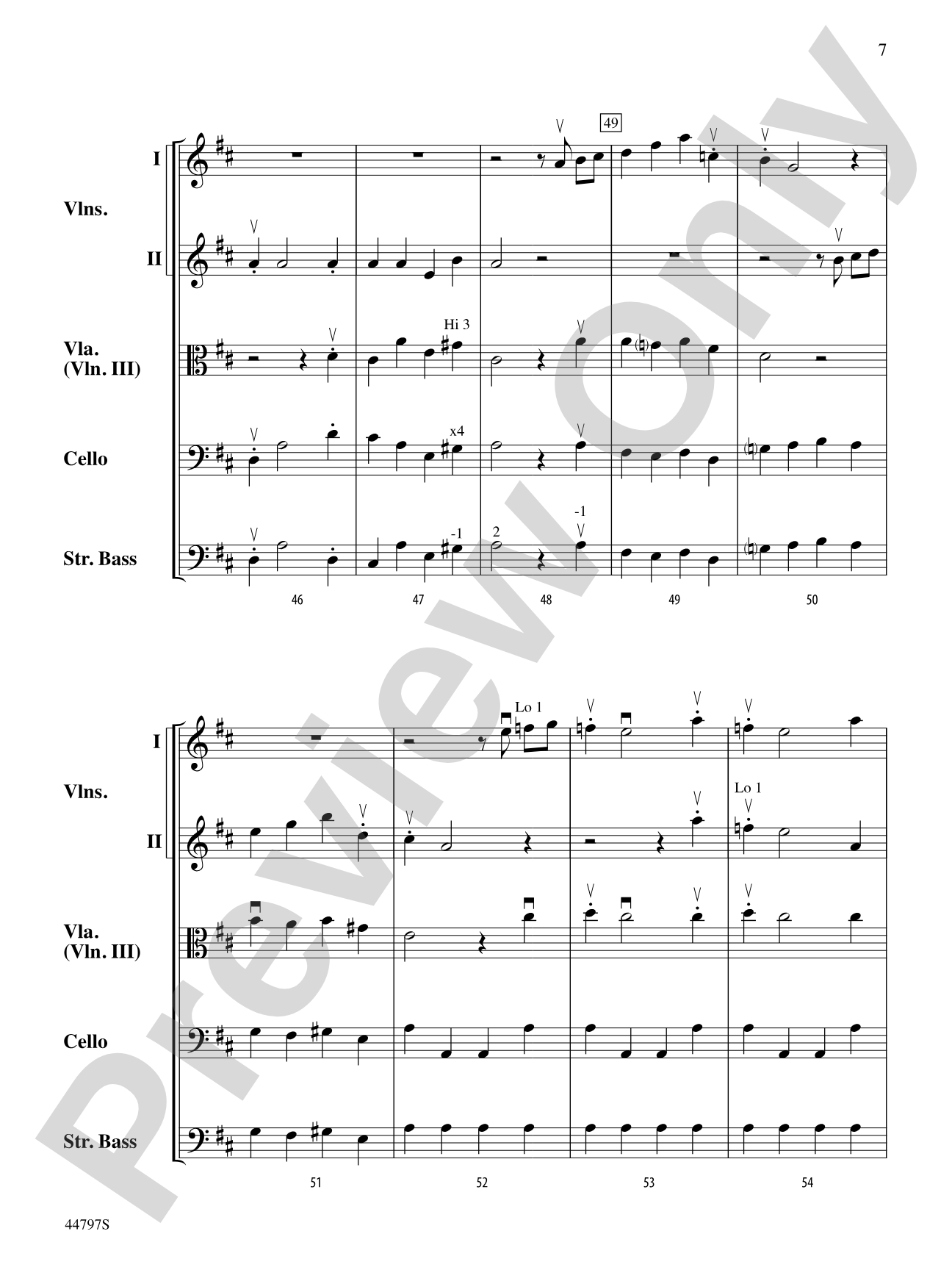 Sinfonia for Strings, No. 1: String Orchestra Conductor Score & Parts