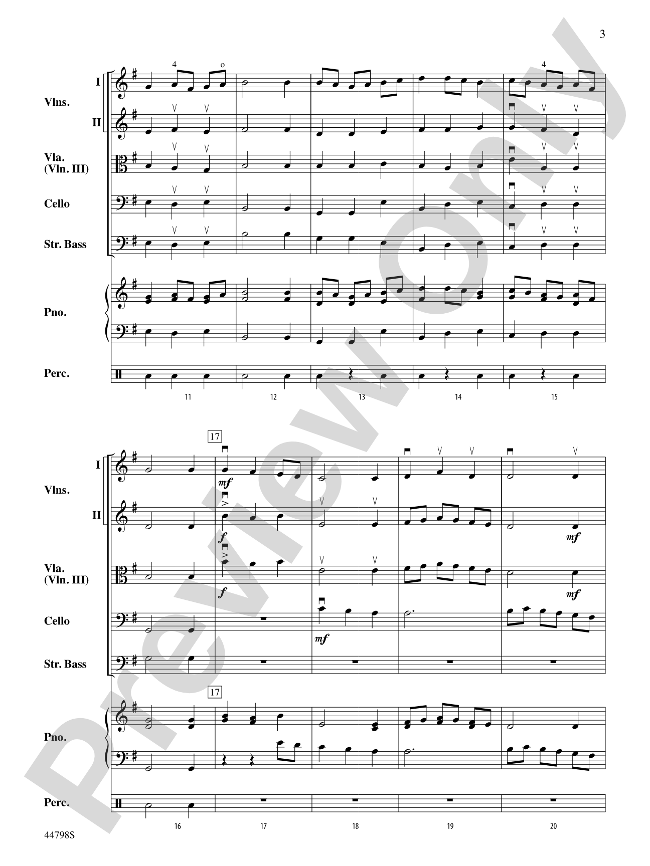 French Dance: String Orchestra Conductor Score & Parts