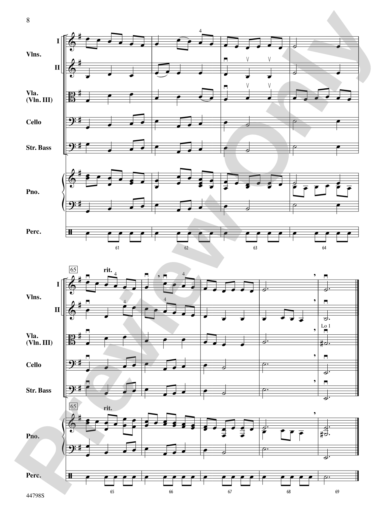 French Dance: String Orchestra Conductor Score & Parts