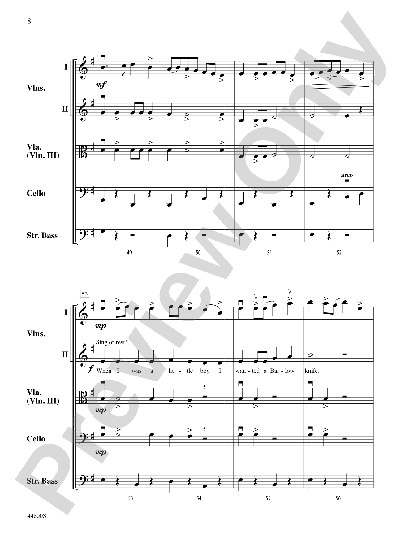 Shady Grove: String Orchestra Conductor Score & Parts