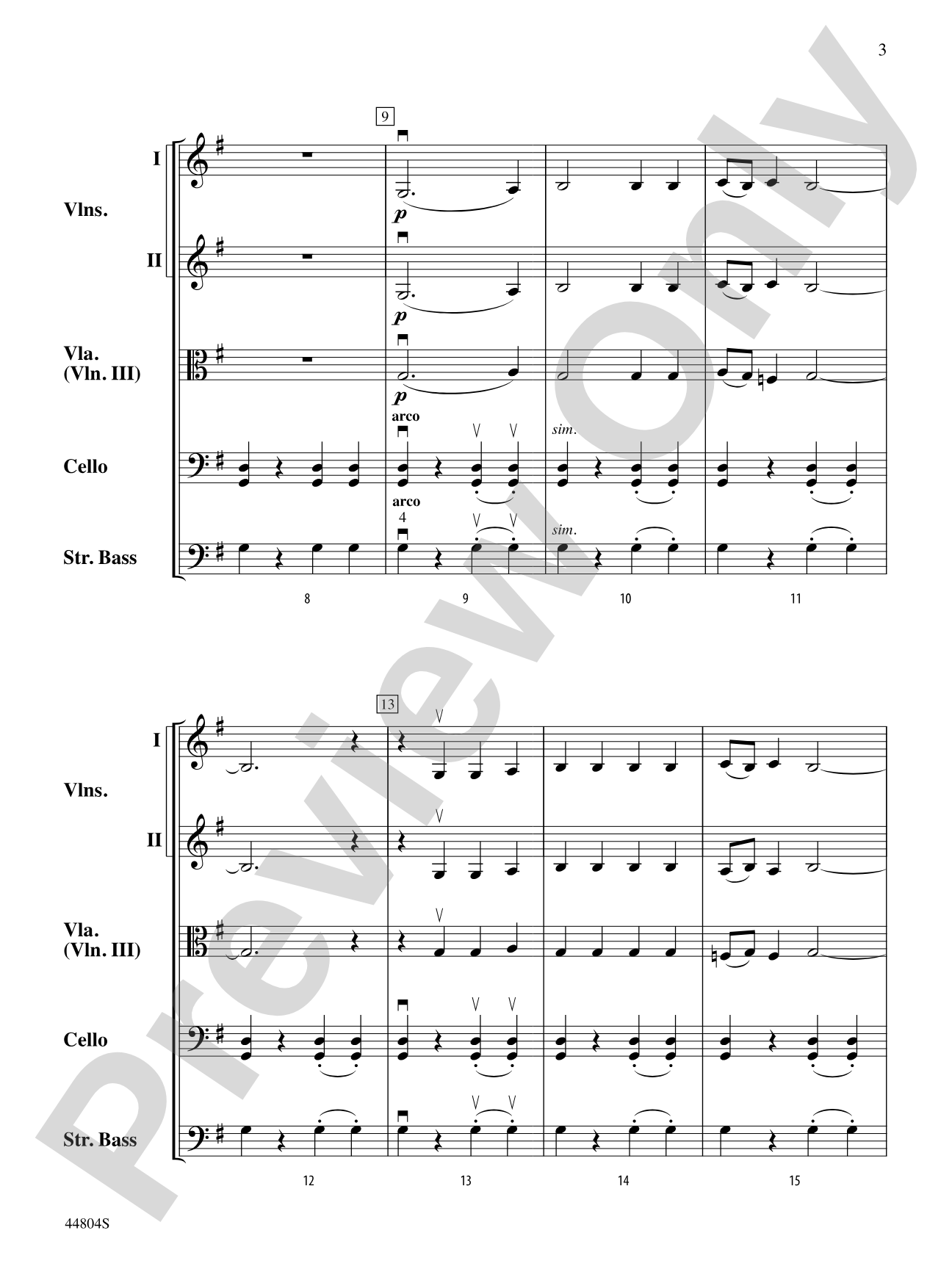 The Little Drummer Boy: String Orchestra Conductor Score & Parts