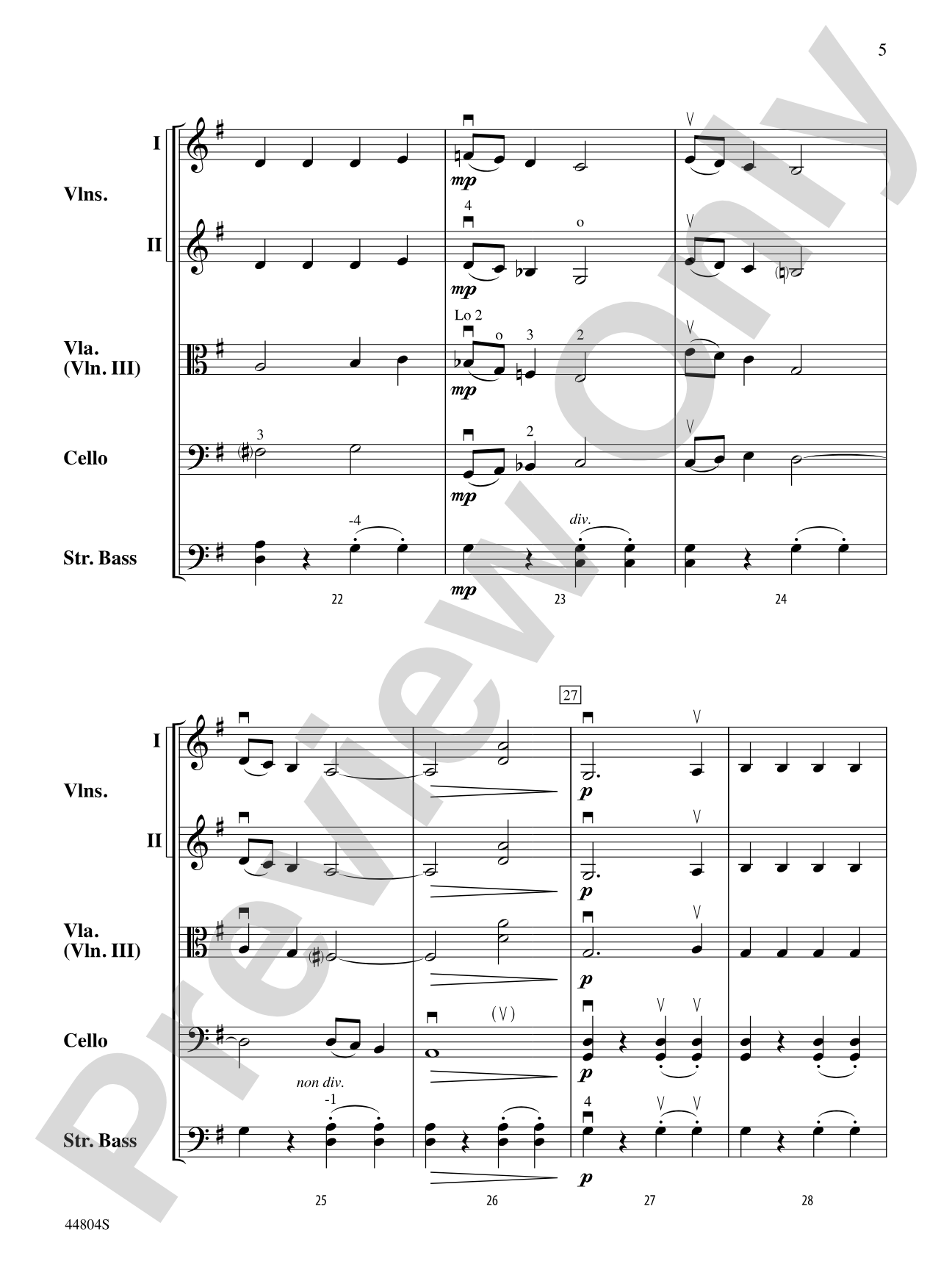 The Little Drummer Boy: String Orchestra Conductor Score & Parts