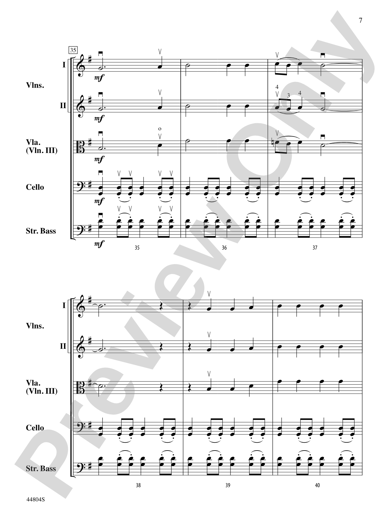 The Little Drummer Boy: String Orchestra Conductor Score & Parts