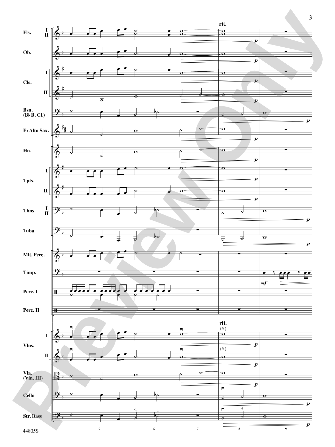 Realms of Endless Day: Full Orchestra Conductor Score & Parts