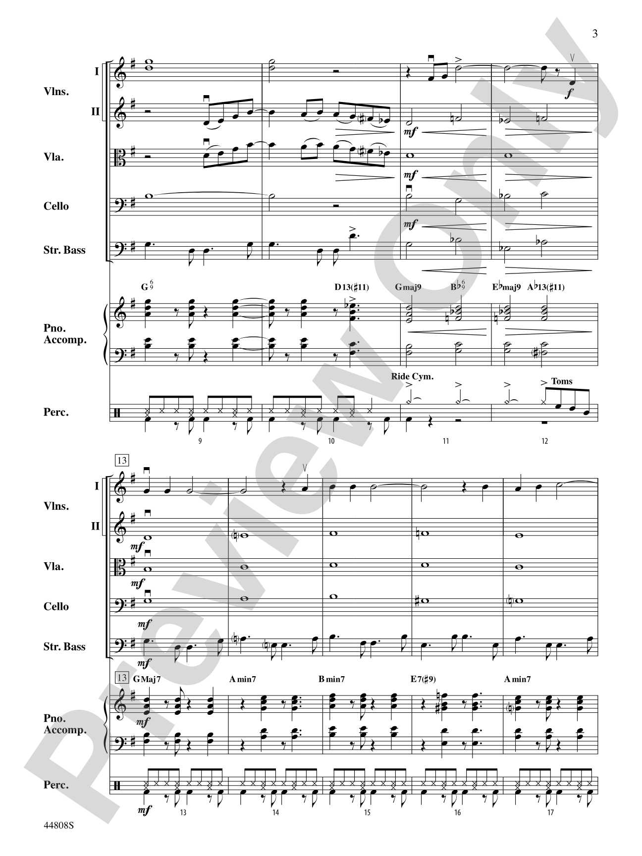 Christmas in the Caribbean: String Orchestra Conductor Score & Parts