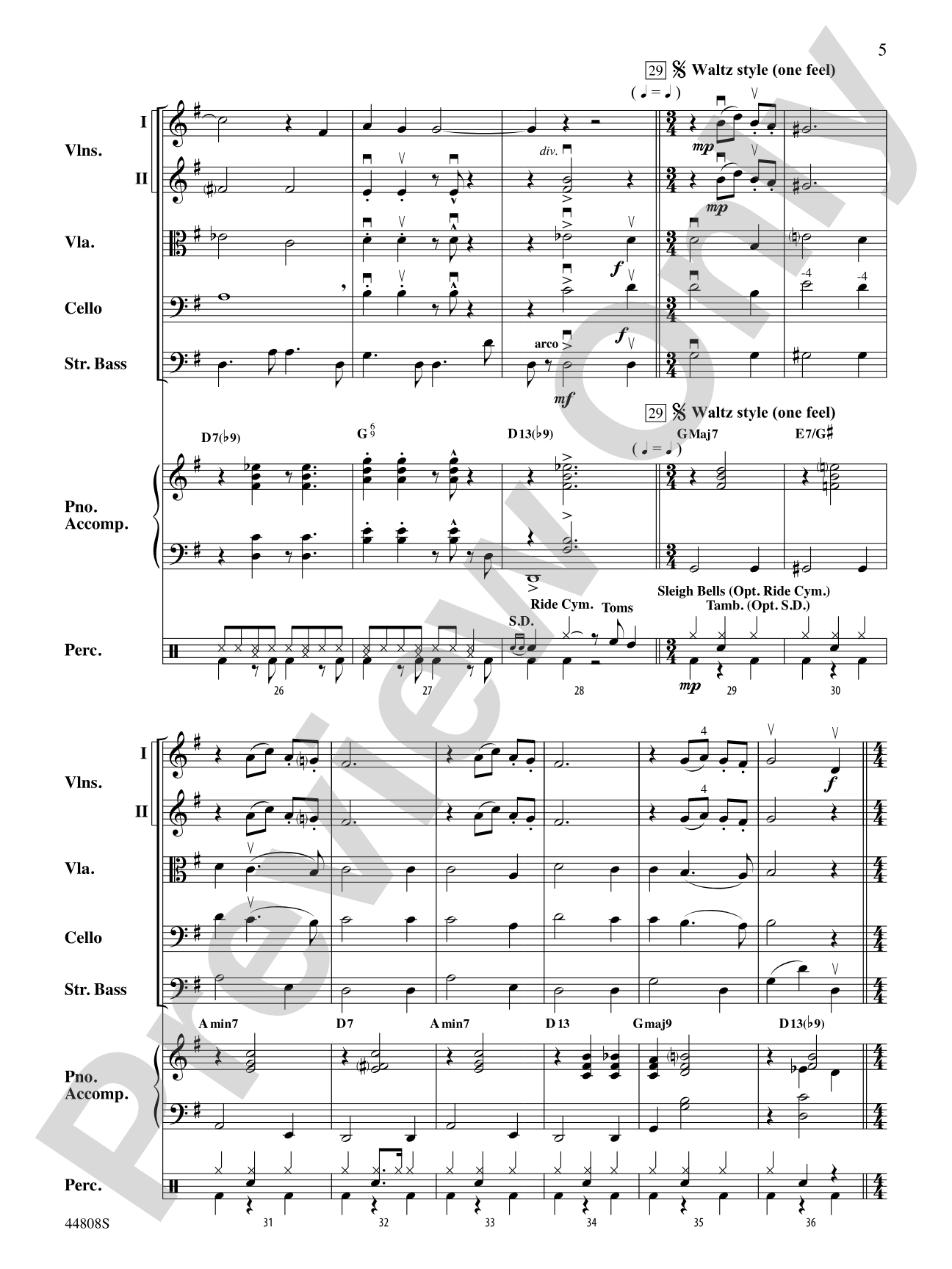 Christmas in the Caribbean: String Orchestra Conductor Score & Parts