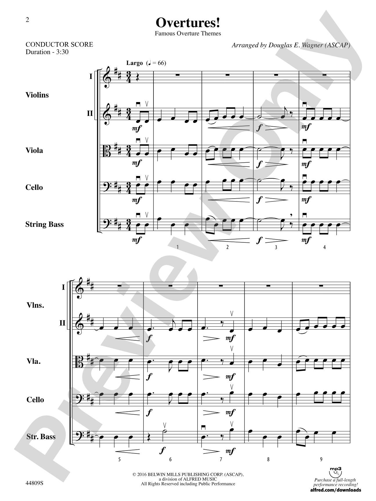 Overtures!: String Orchestra Conductor Score & Parts