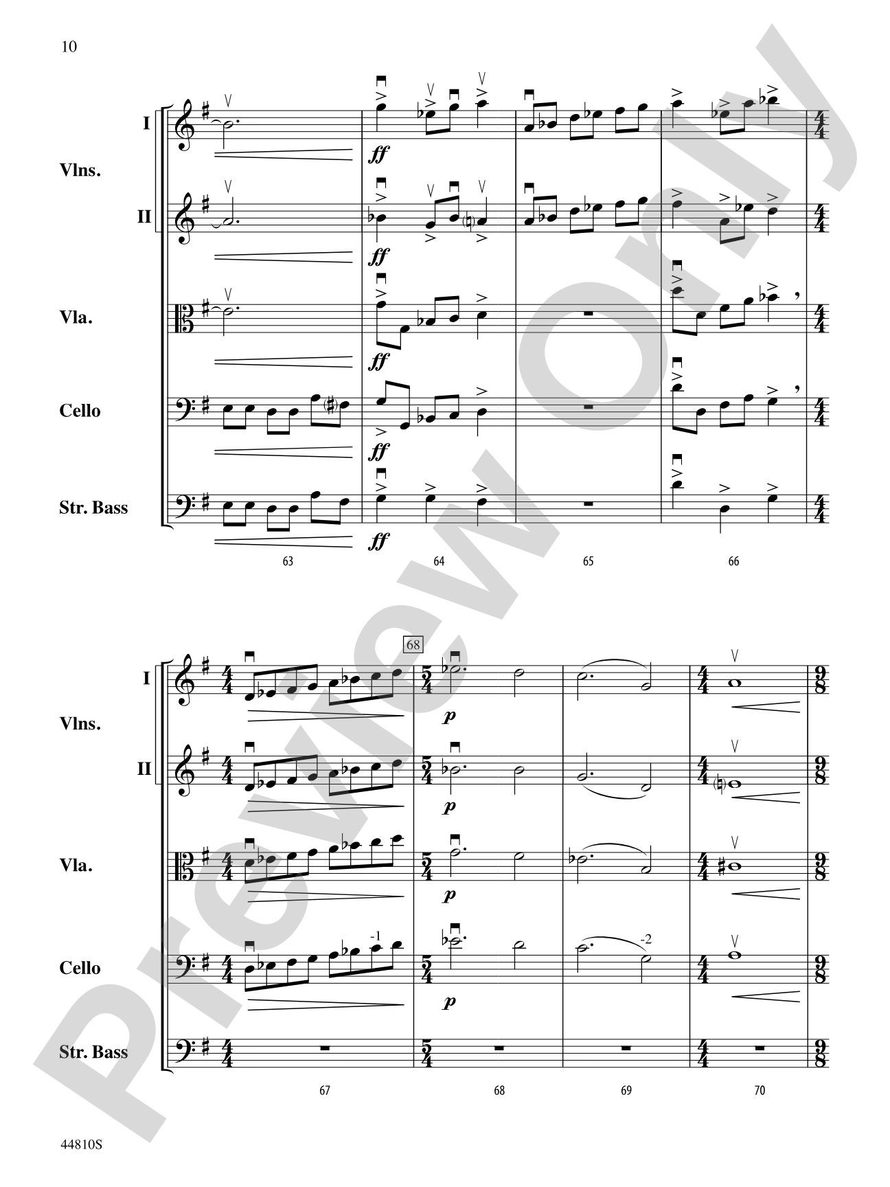 Hidden Dimensions: String Orchestra Conductor Score & Parts