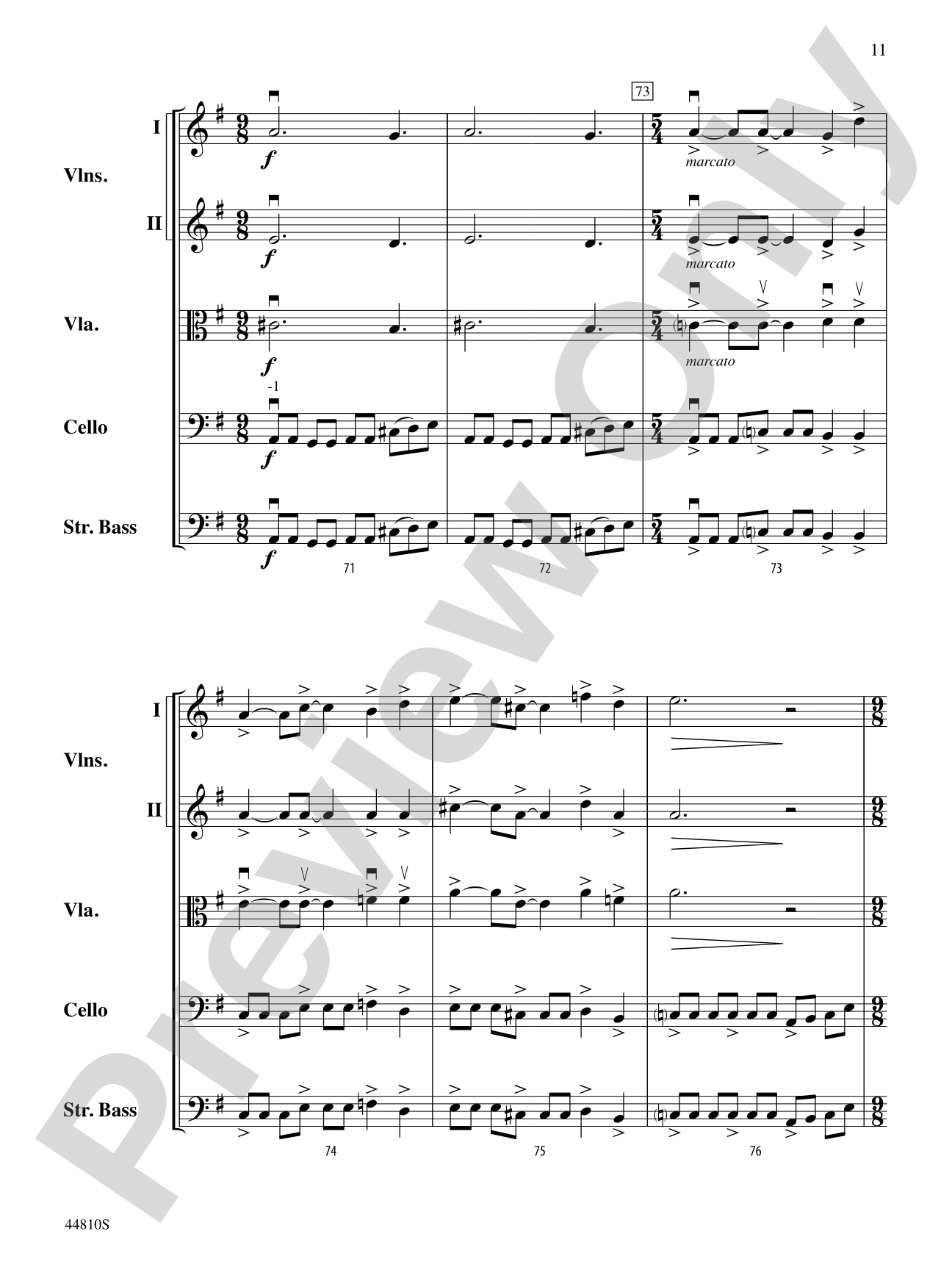 Hidden Dimensions: String Orchestra Conductor Score & Parts
