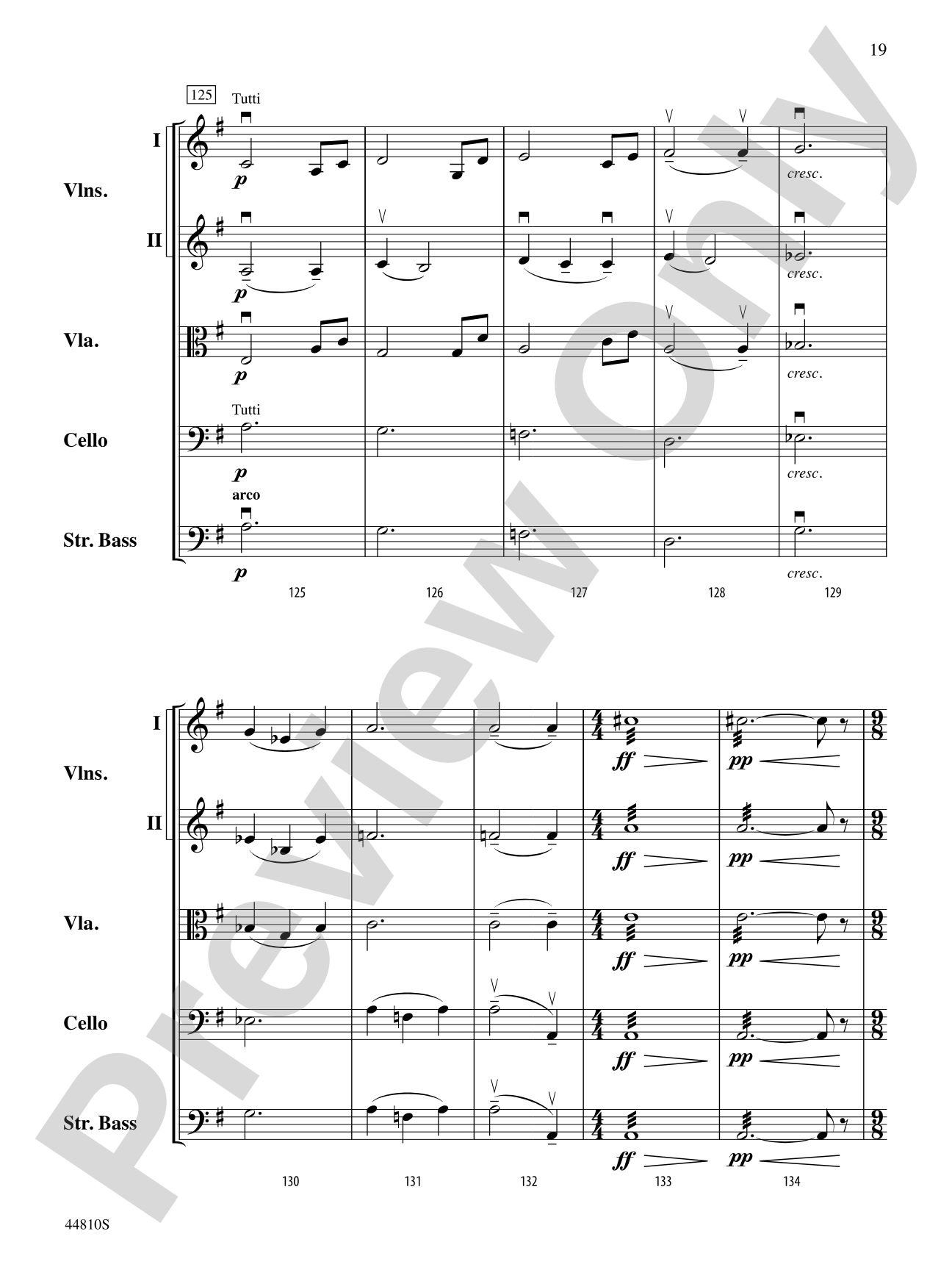 Hidden Dimensions: String Orchestra Conductor Score & Parts