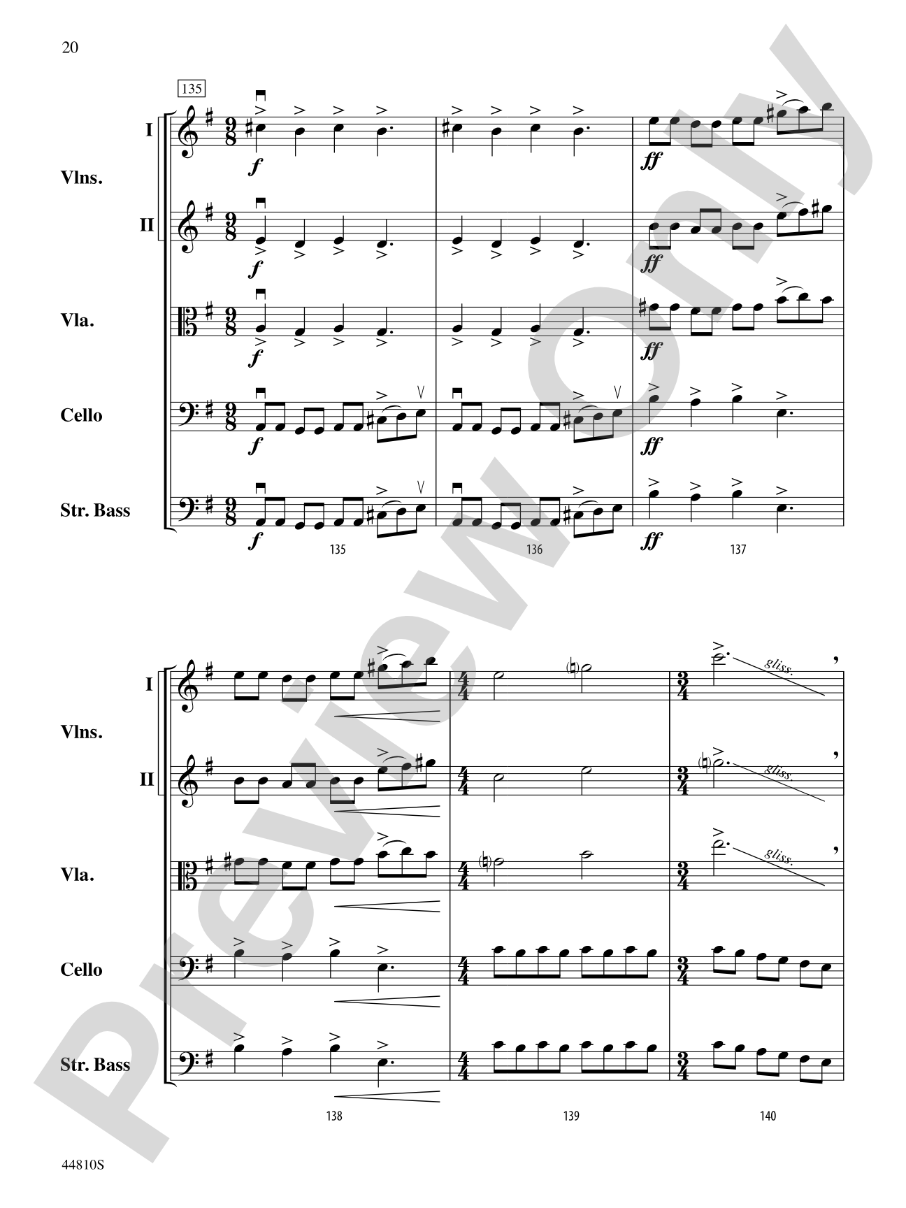 Hidden Dimensions: String Orchestra Conductor Score & Parts