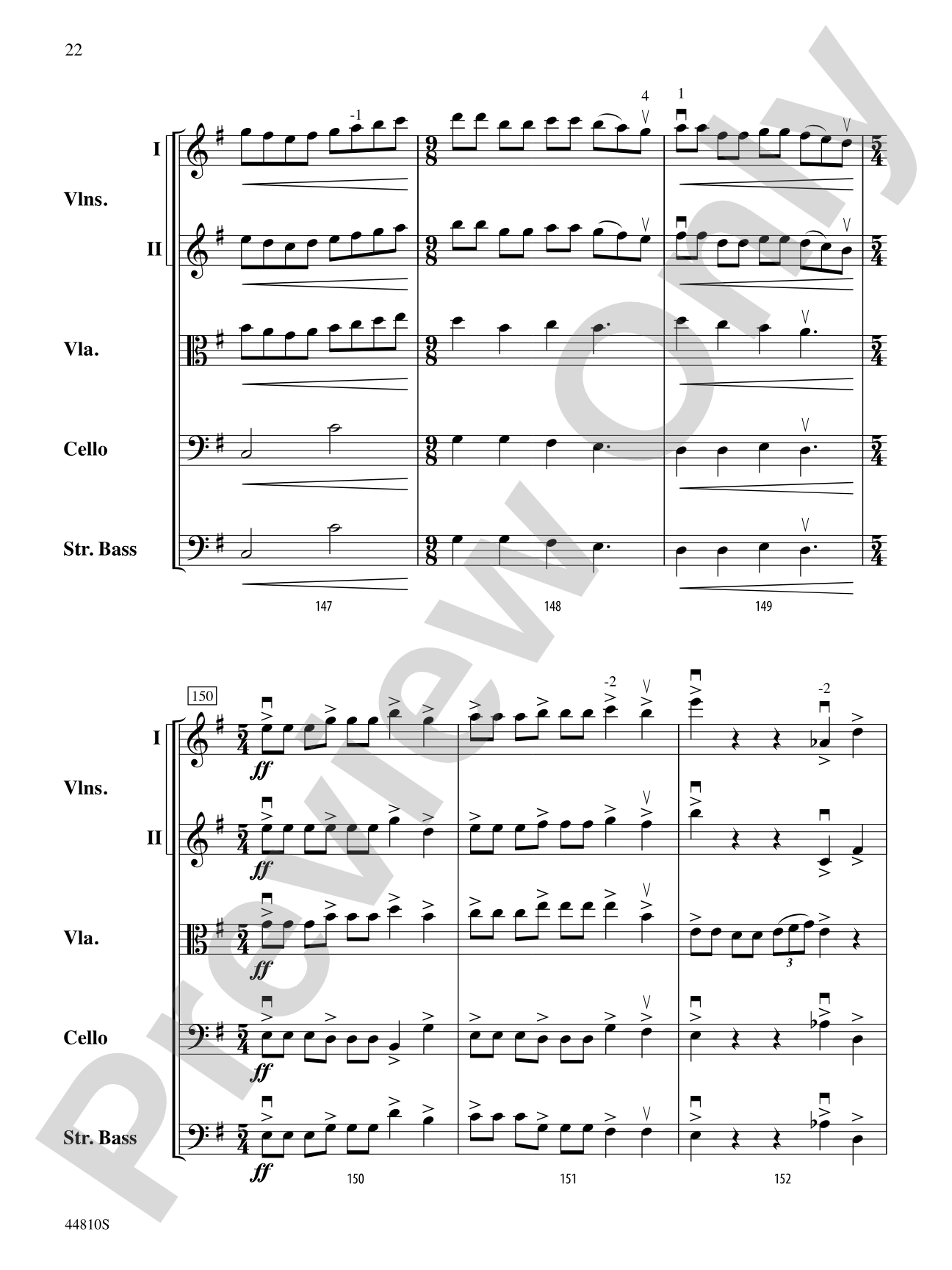 Hidden Dimensions: String Orchestra Conductor Score & Parts