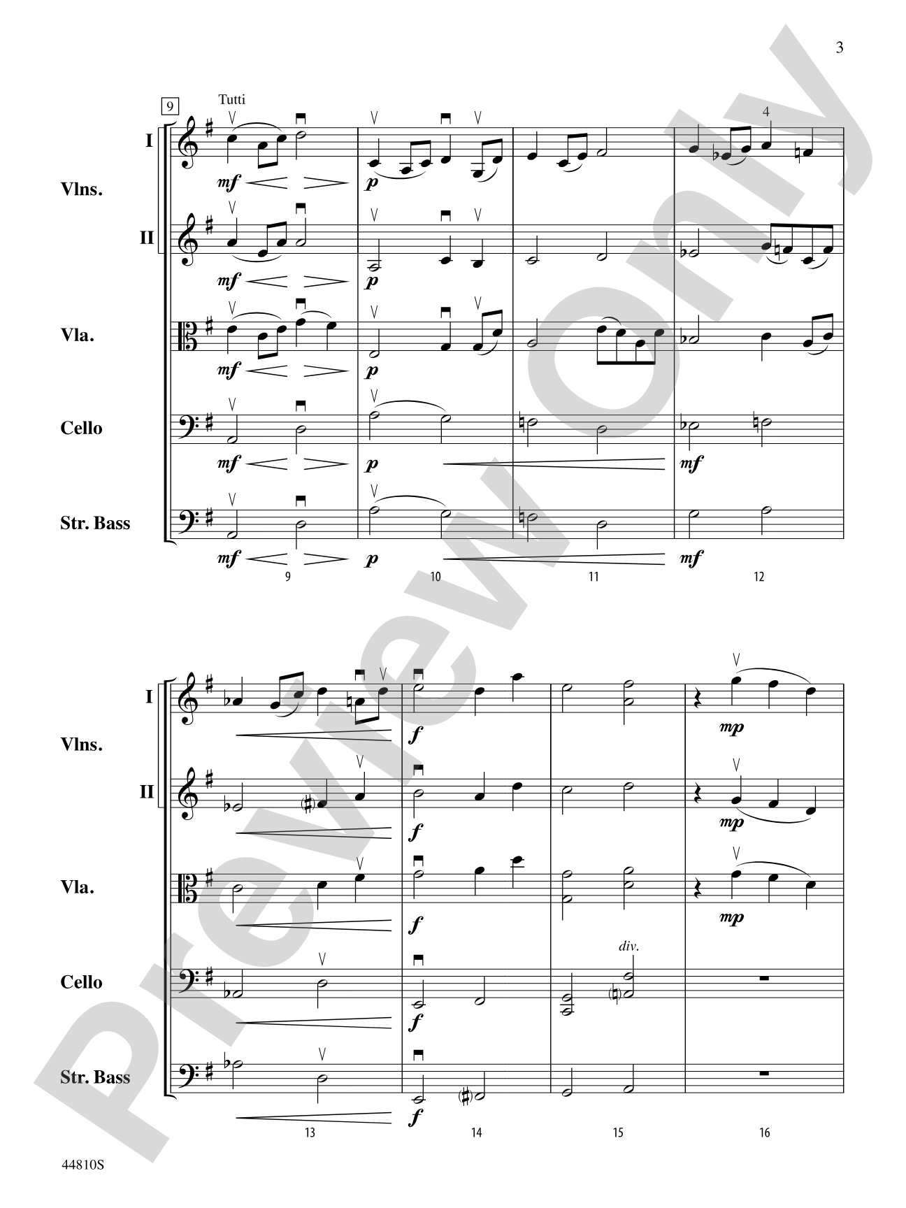Hidden Dimensions: String Orchestra Conductor Score & Parts