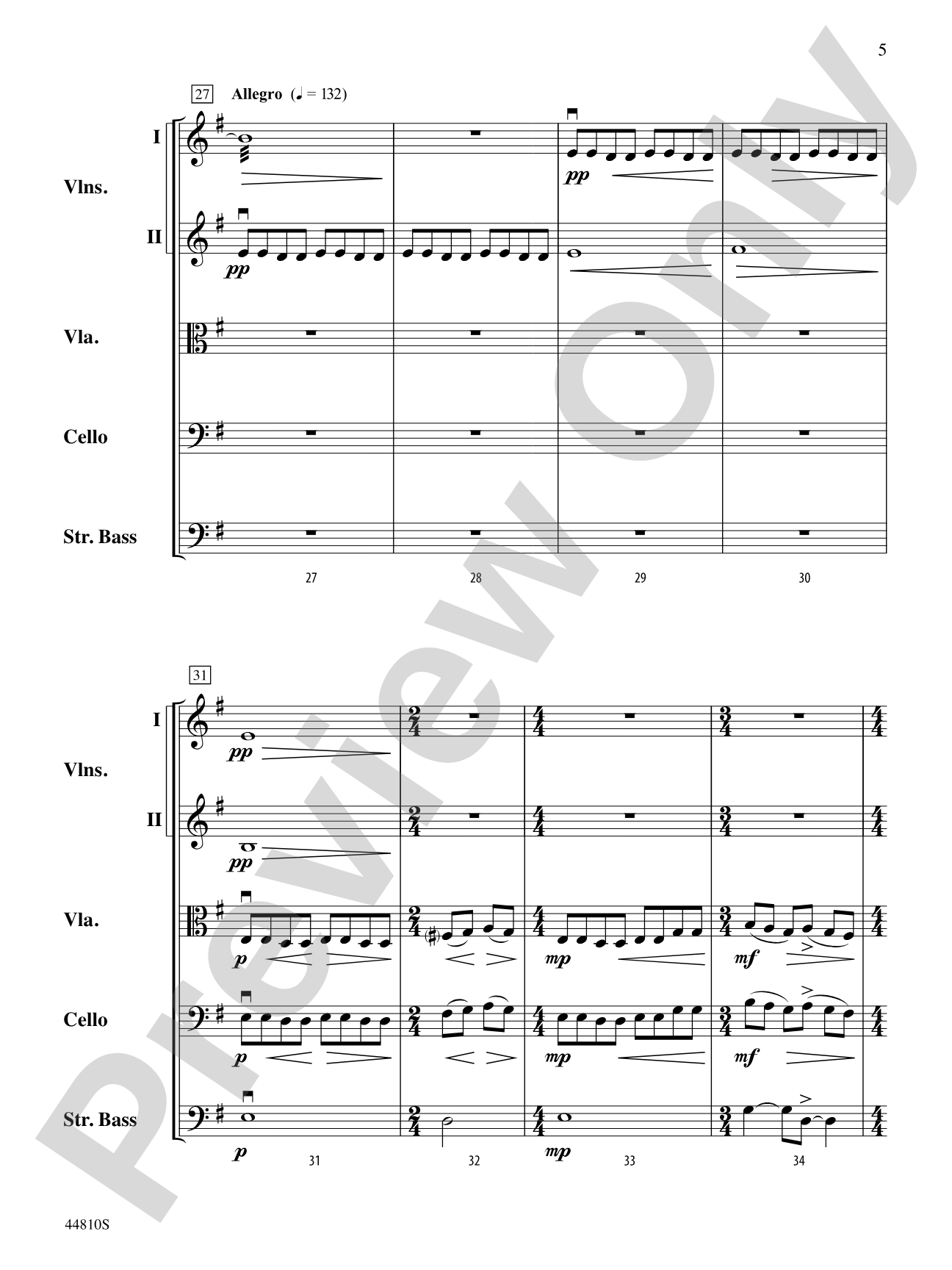 Hidden Dimensions: String Orchestra Conductor Score & Parts