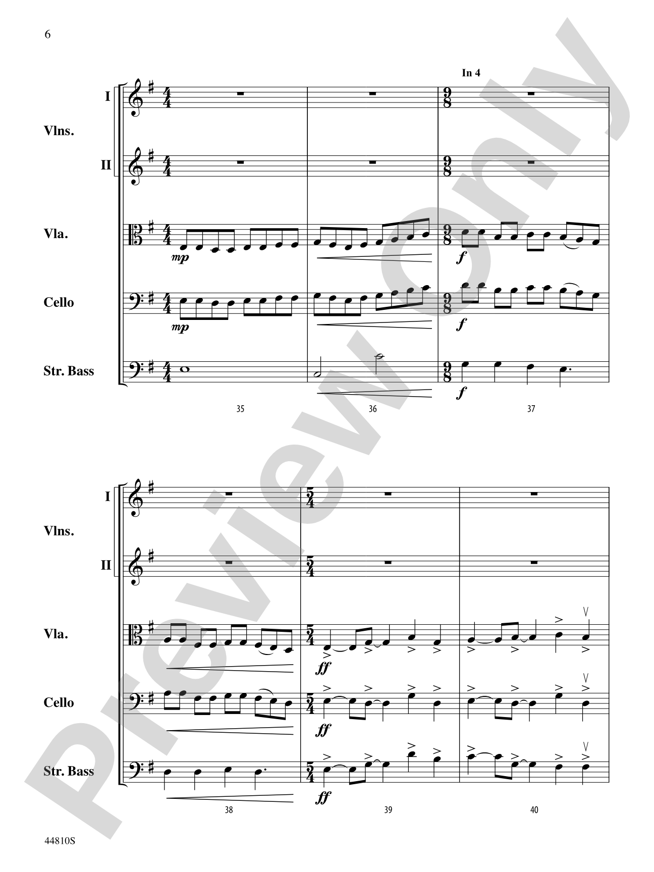 Hidden Dimensions: String Orchestra Conductor Score & Parts
