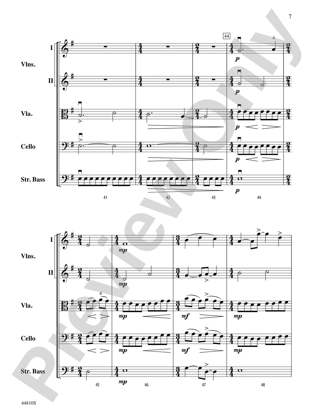Hidden Dimensions: String Orchestra Conductor Score & Parts