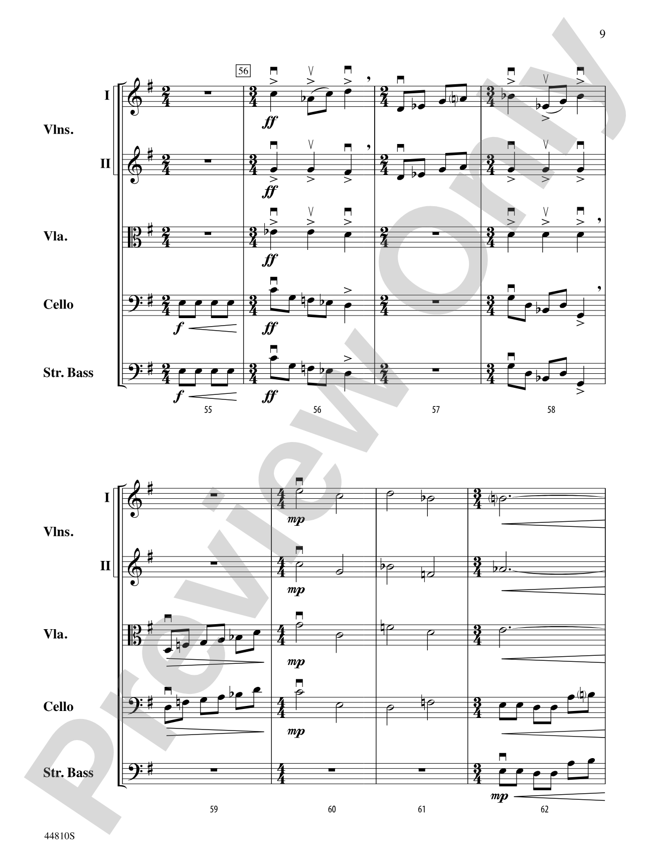 Hidden Dimensions: String Orchestra Conductor Score & Parts