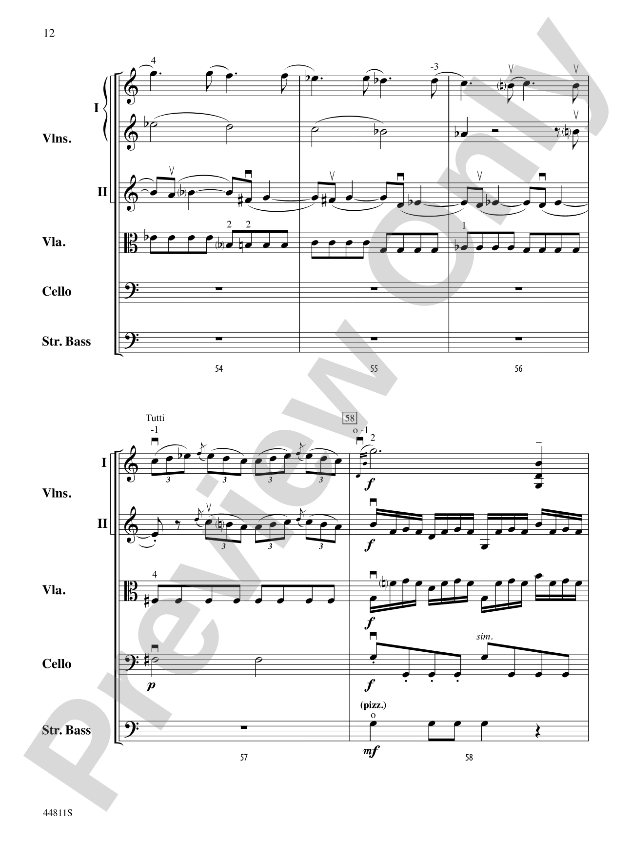 Iphigenia in Aulis: String Orchestra Conductor Score & Parts
