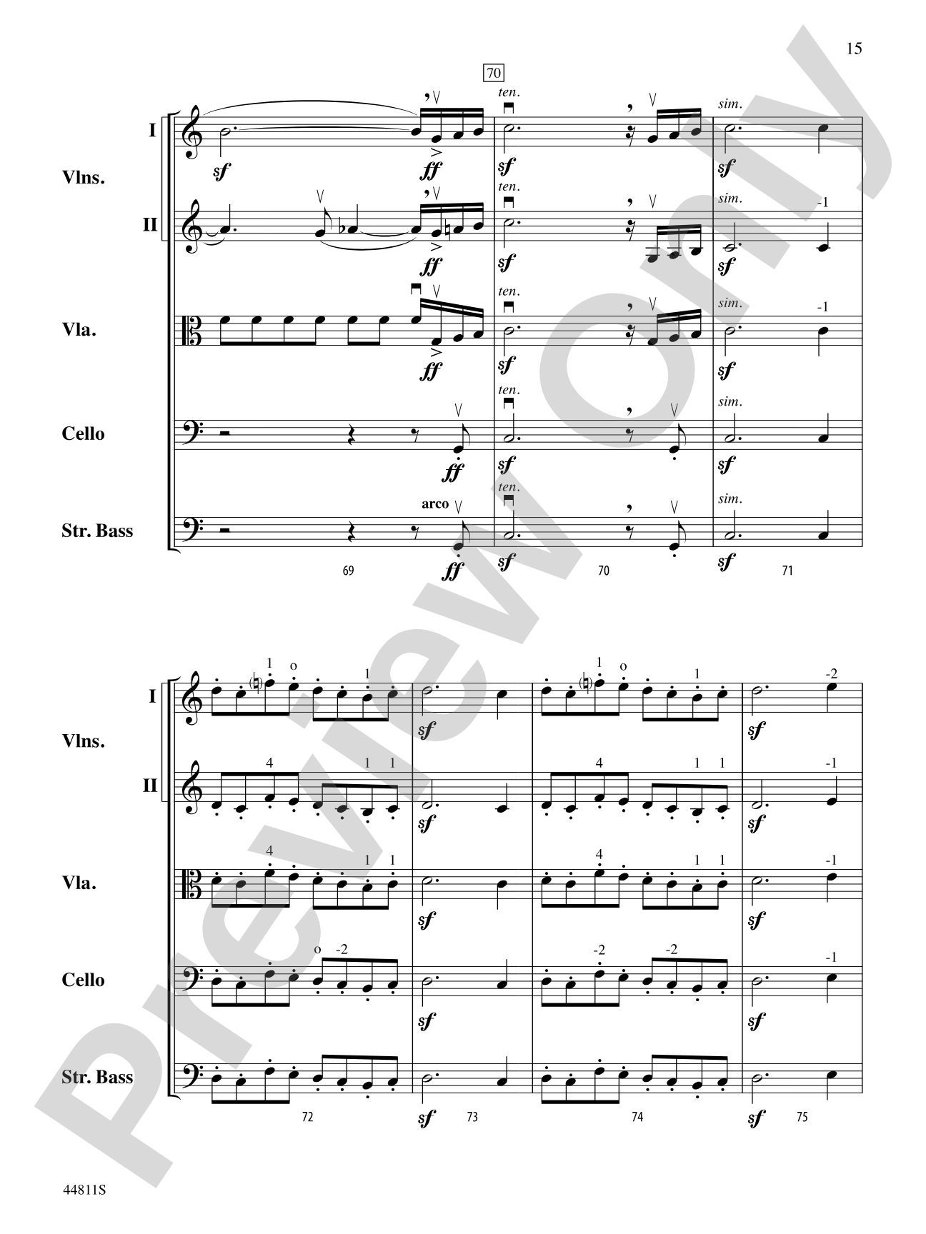 Iphigenia in Aulis: String Orchestra Conductor Score & Parts