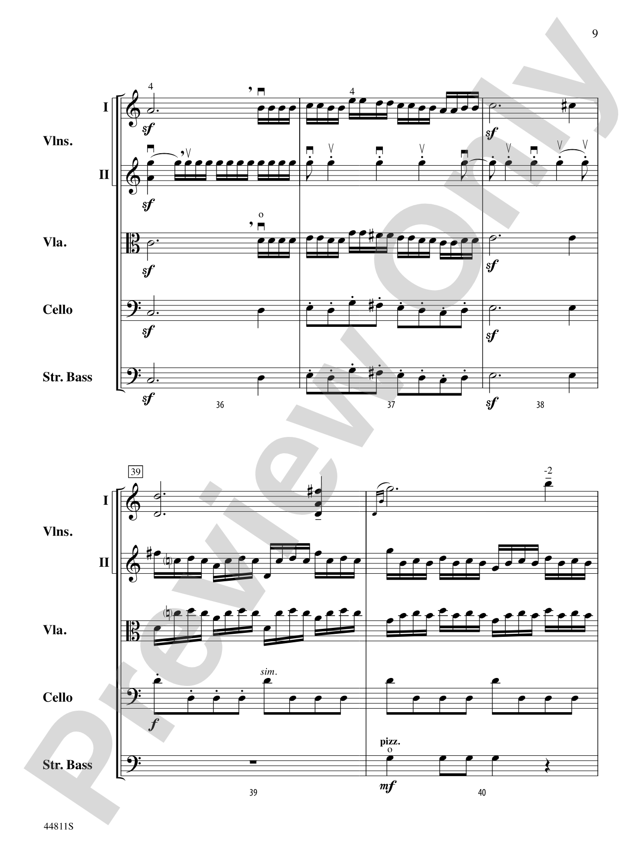 Iphigenia in Aulis: String Orchestra Conductor Score & Parts