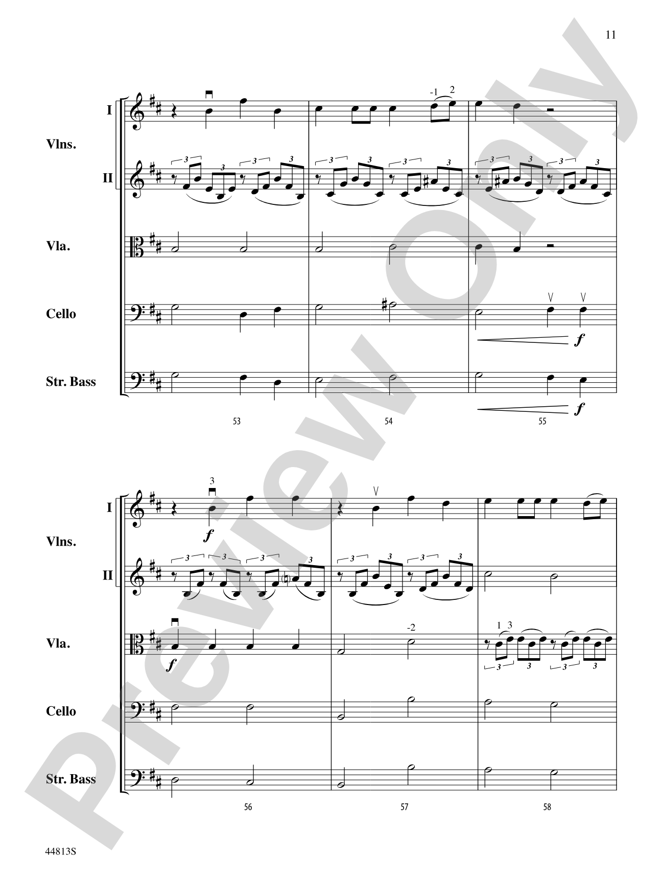 Cantique: String Orchestra Conductor Score & Parts
