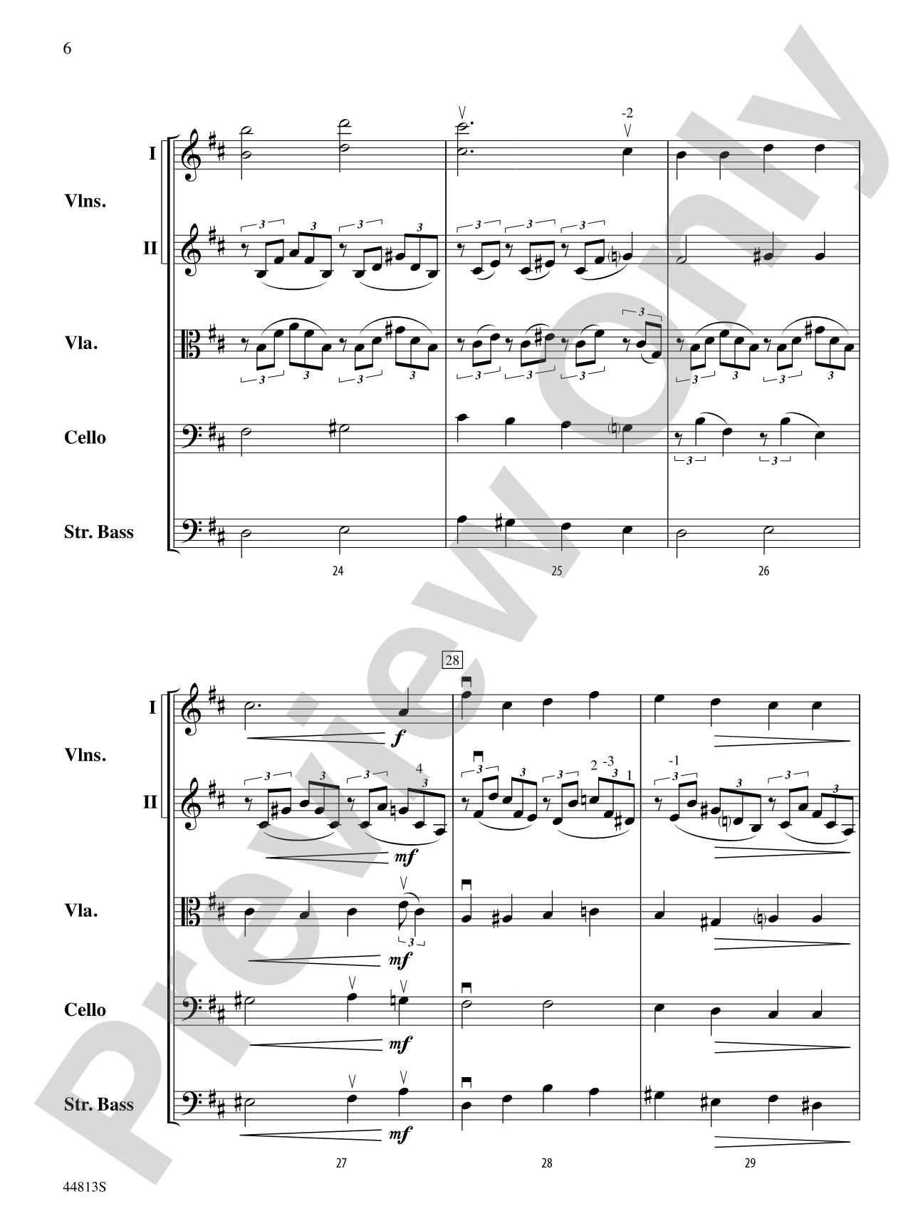 Cantique: String Orchestra Conductor Score & Parts