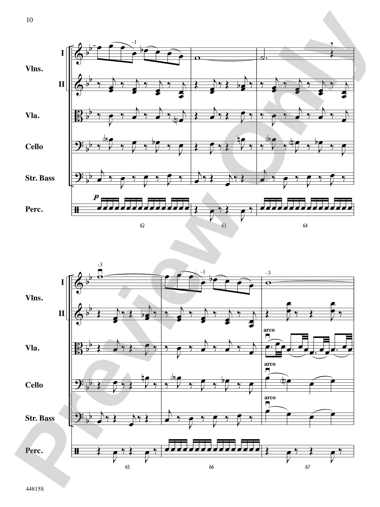 An American in Paris, Highlights from: String Orchestra Conductor Score & Parts