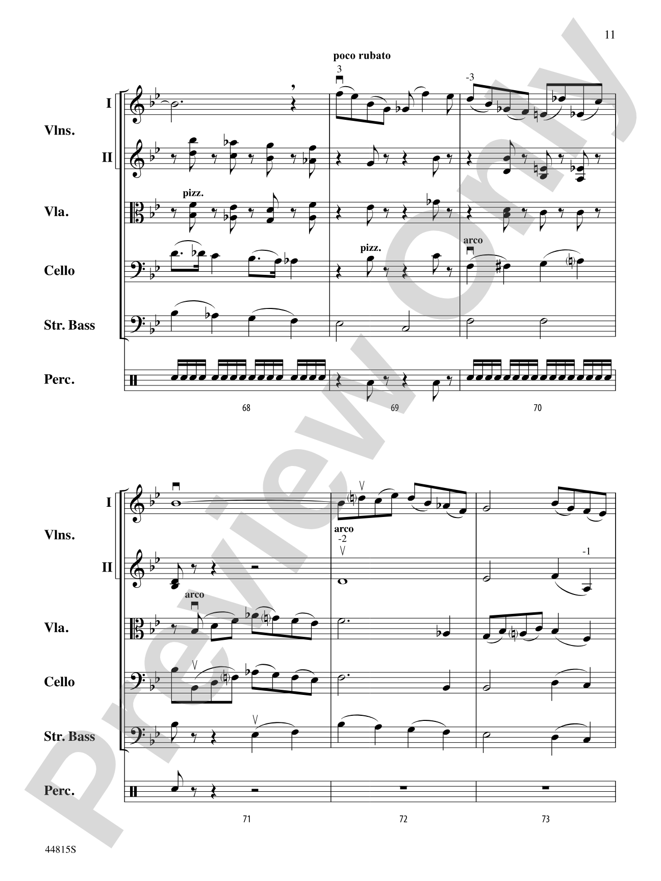 An American in Paris, Highlights from: String Orchestra Conductor Score & Parts