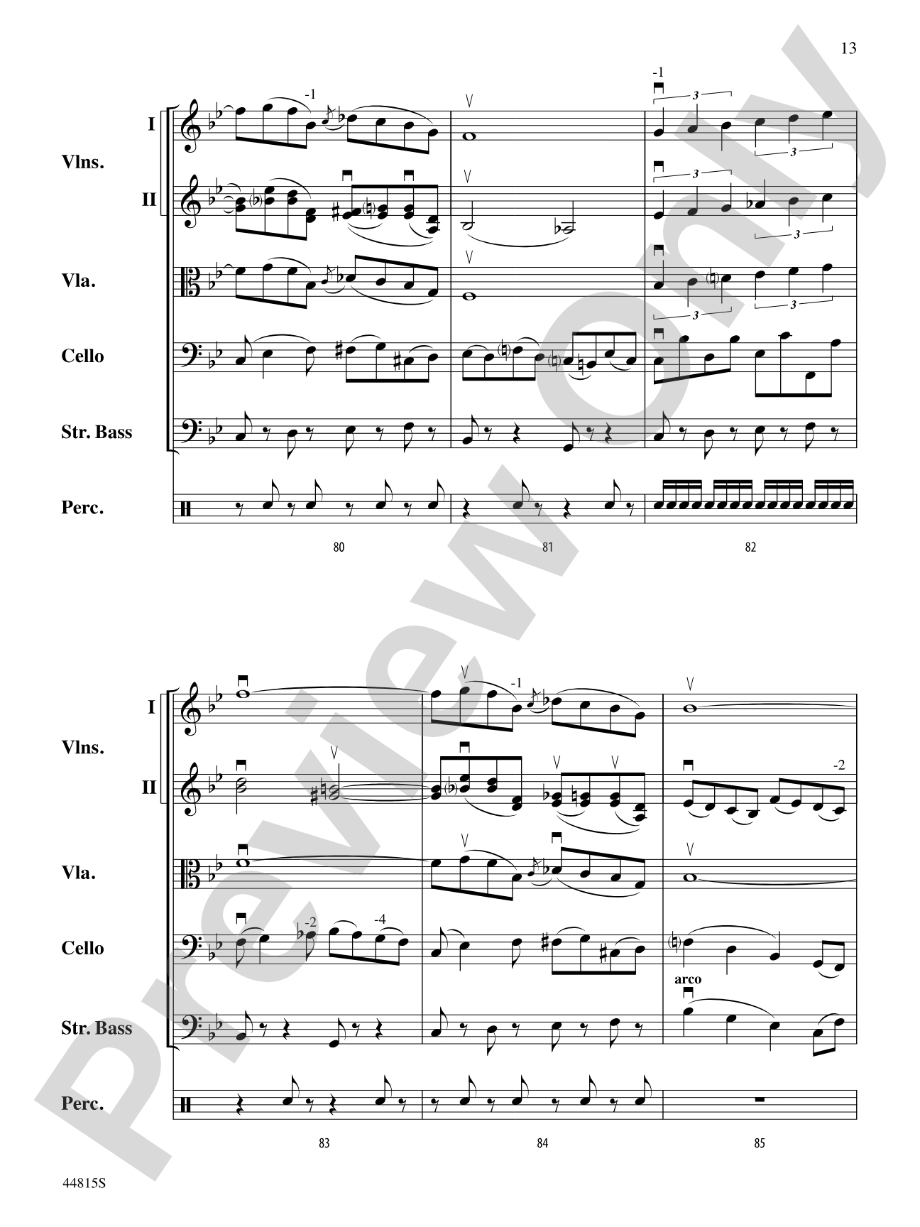 An American in Paris, Highlights from: String Orchestra Conductor Score & Parts