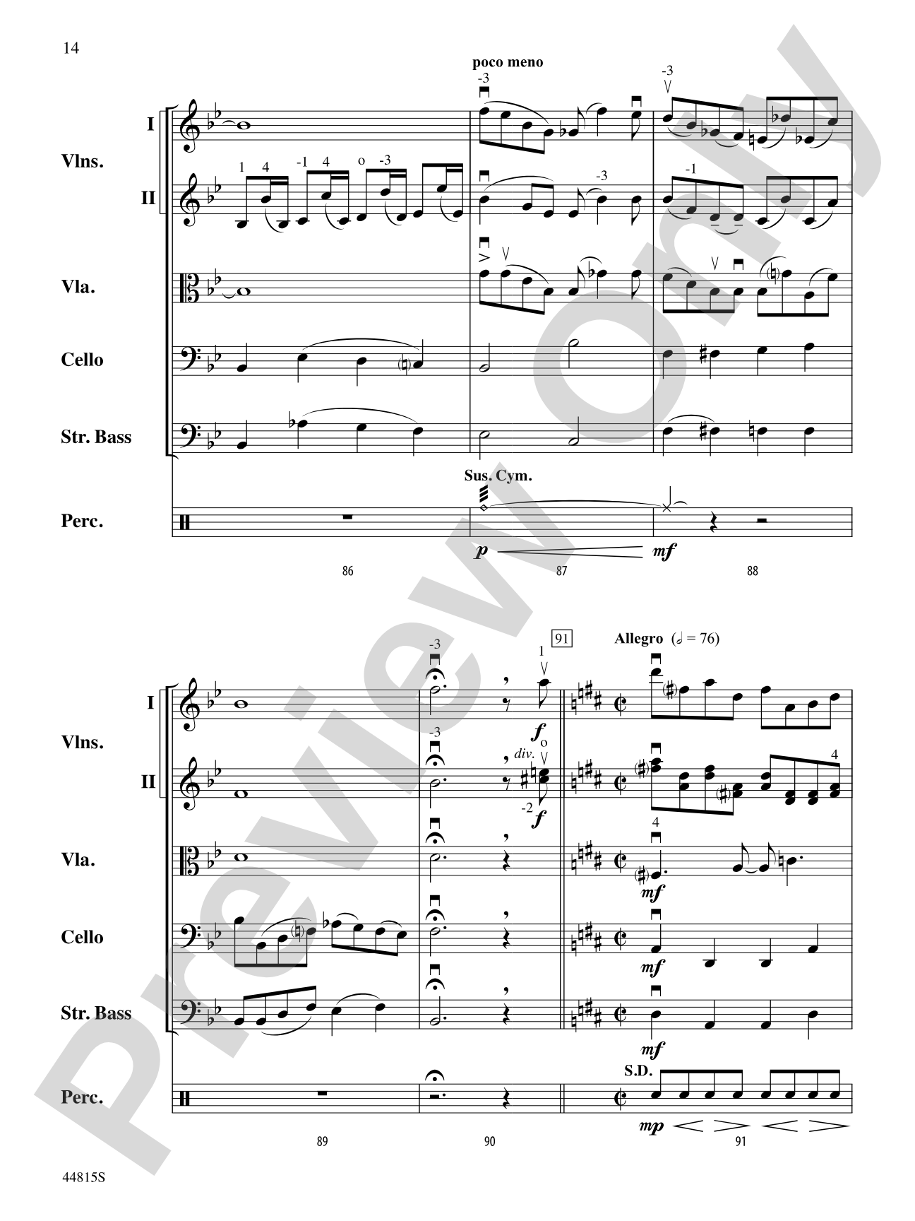 An American in Paris, Highlights from: String Orchestra Conductor Score & Parts
