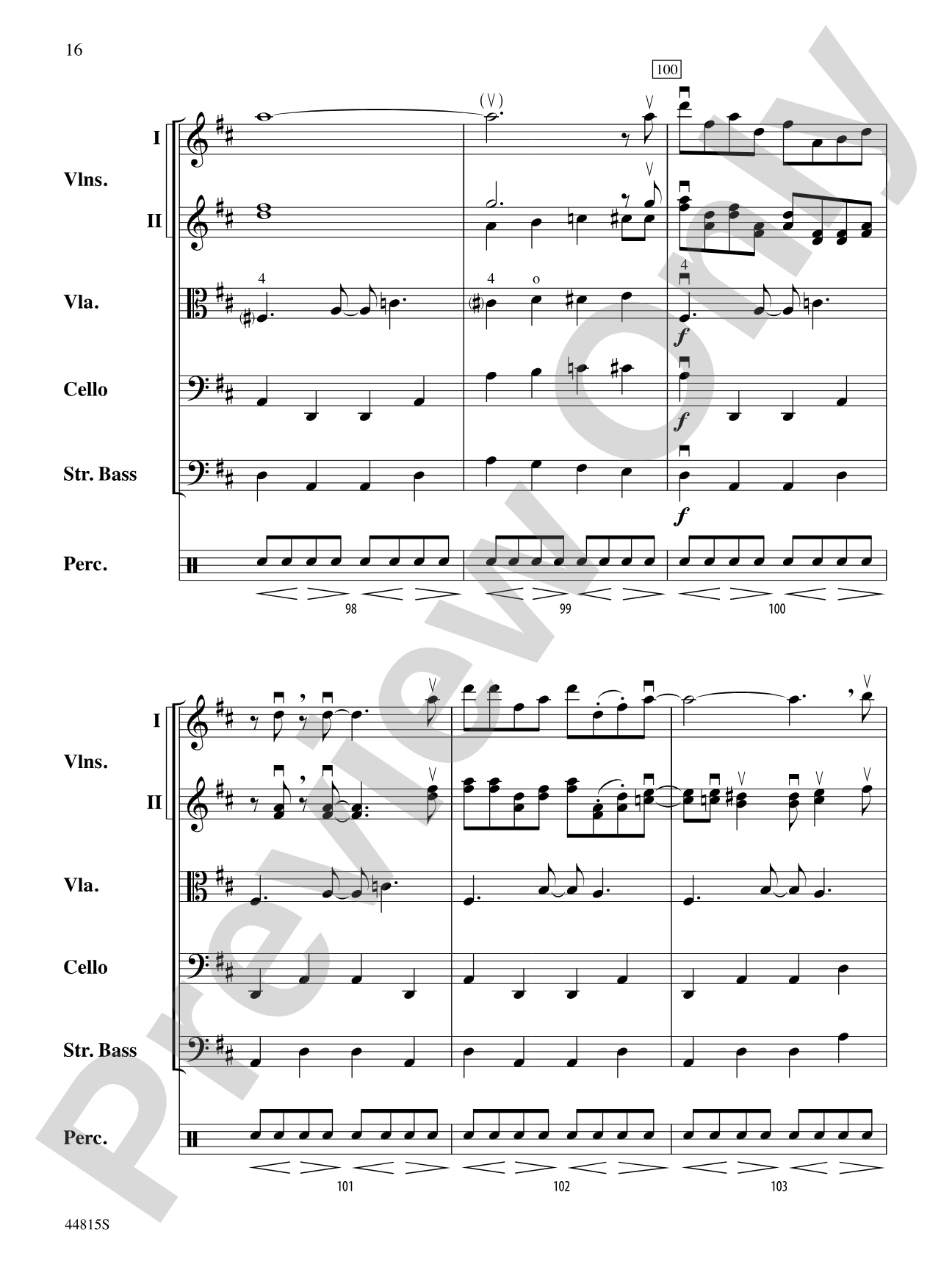 An American in Paris, Highlights from: String Orchestra Conductor Score & Parts