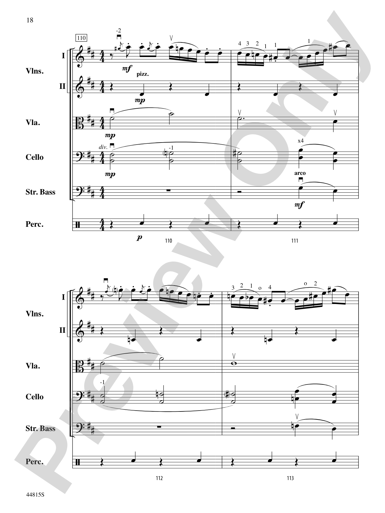 An American in Paris, Highlights from: String Orchestra Conductor Score & Parts