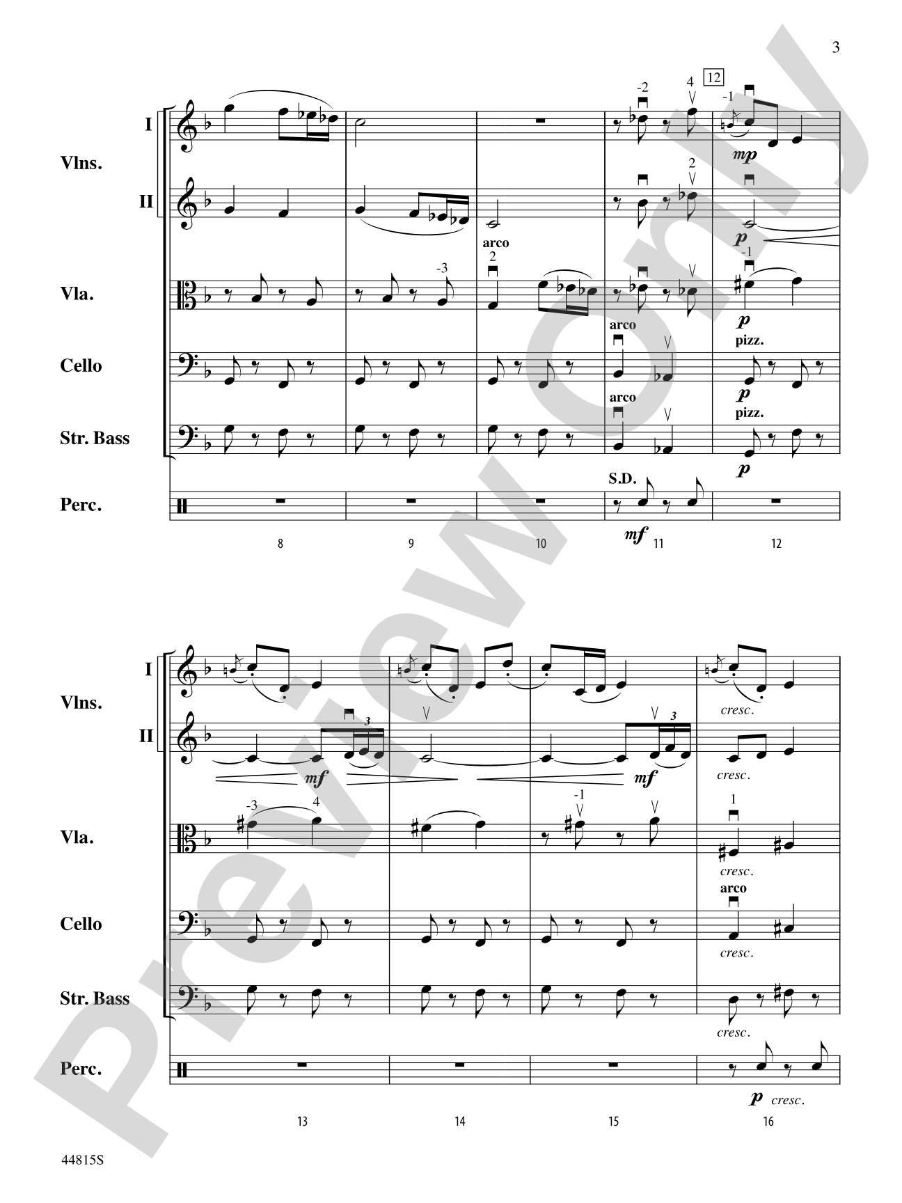 An American in Paris, Highlights from: String Orchestra Conductor Score & Parts