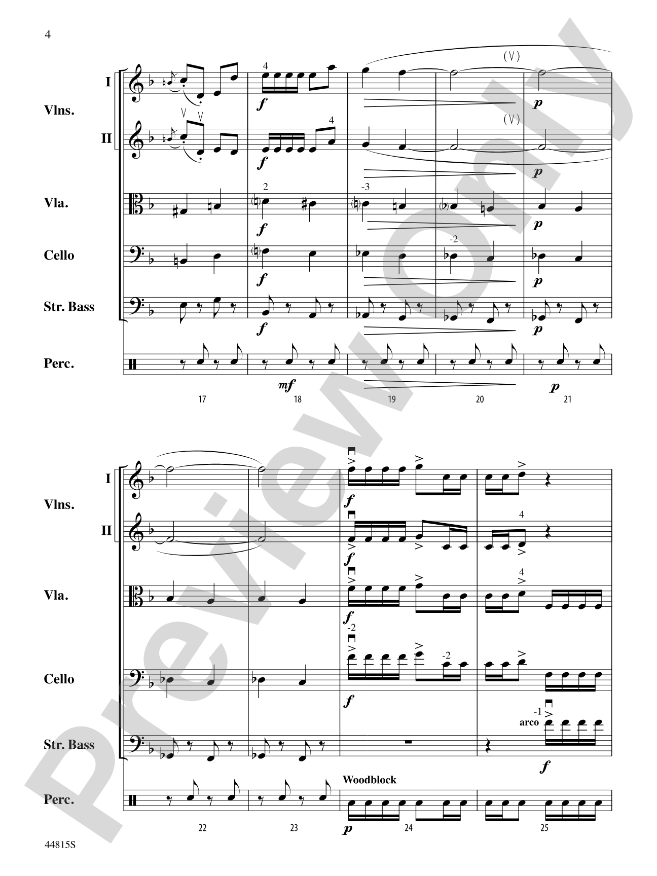 An American in Paris, Highlights from: String Orchestra Conductor Score & Parts