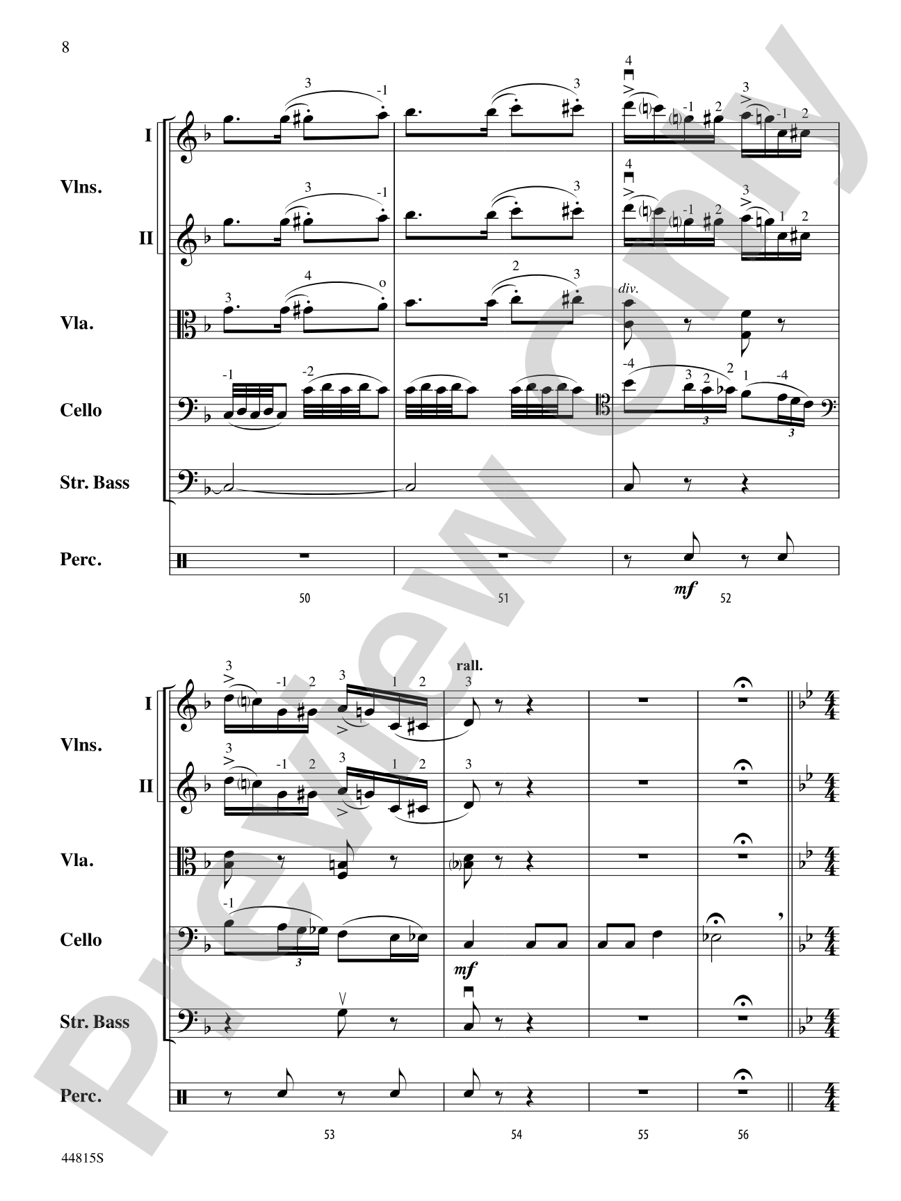 An American in Paris, Highlights from: String Orchestra Conductor Score & Parts