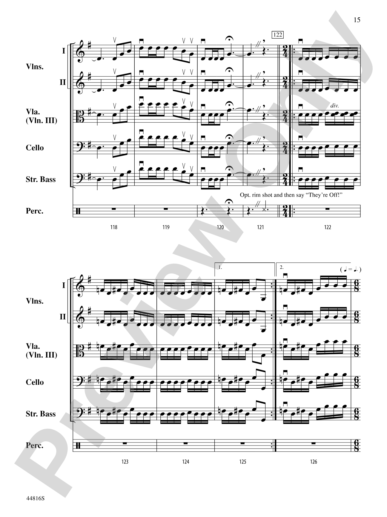 American Triple Crown: String Orchestra Conductor Score & Parts