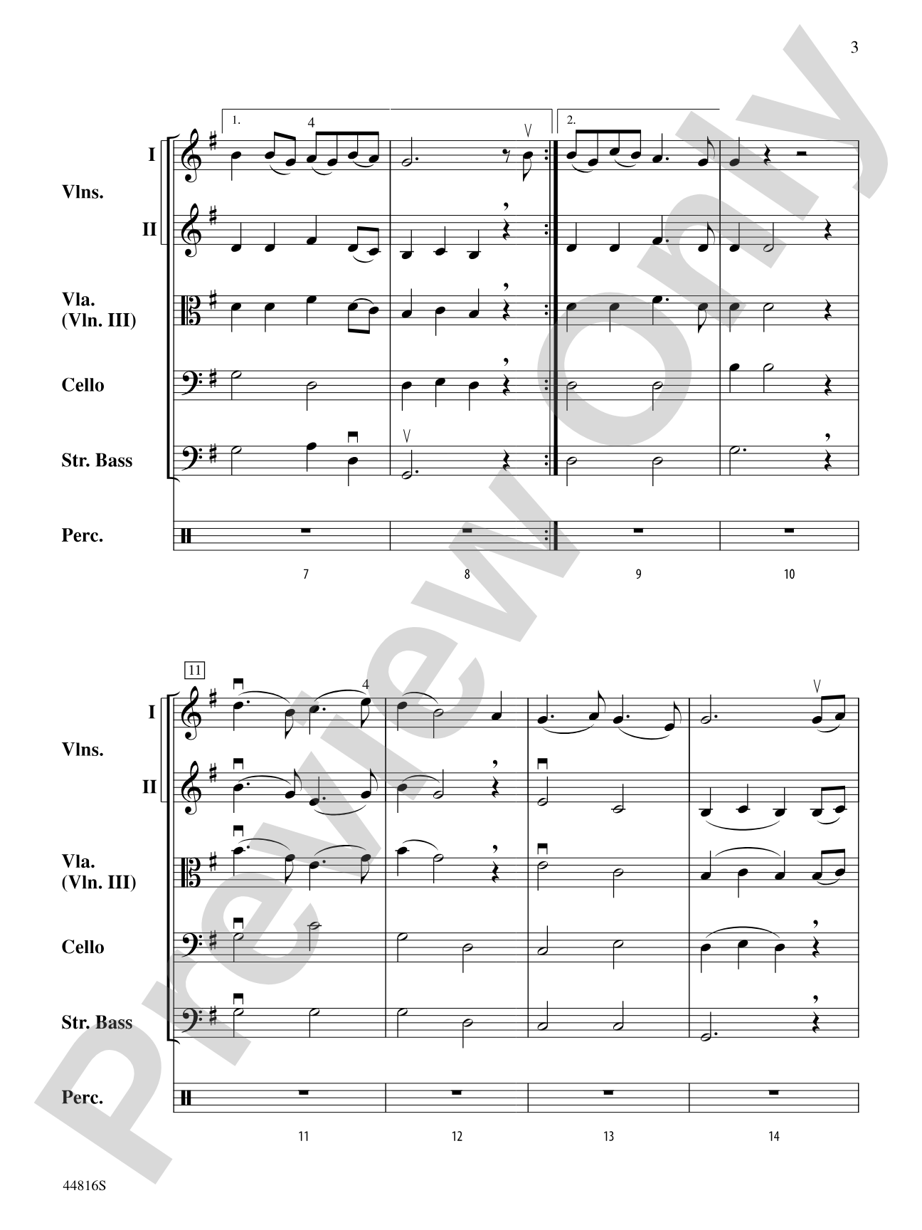 American Triple Crown: String Orchestra Conductor Score & Parts