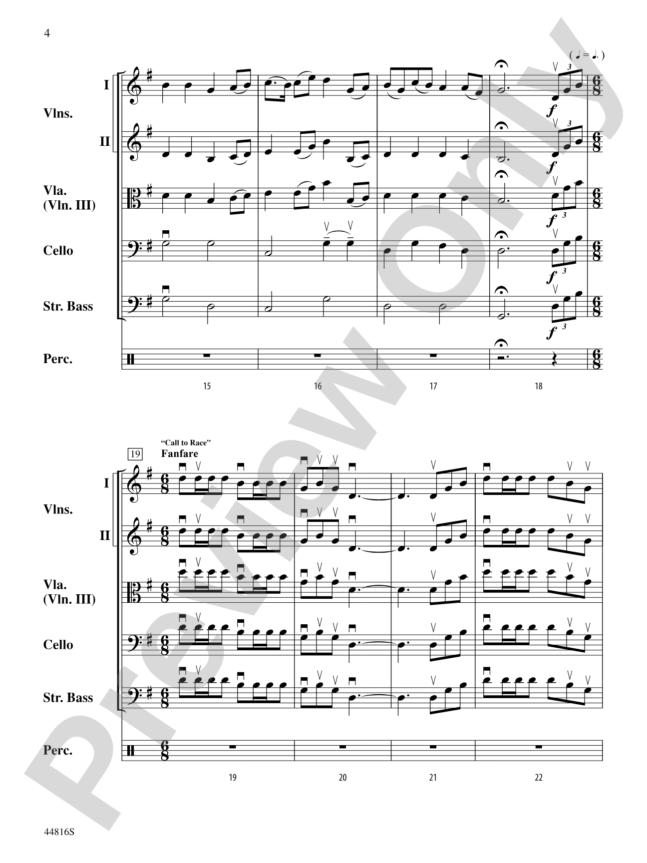American Triple Crown: String Orchestra Conductor Score & Parts