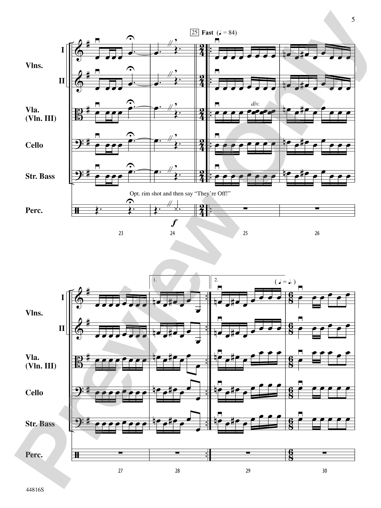 American Triple Crown: String Orchestra Conductor Score & Parts