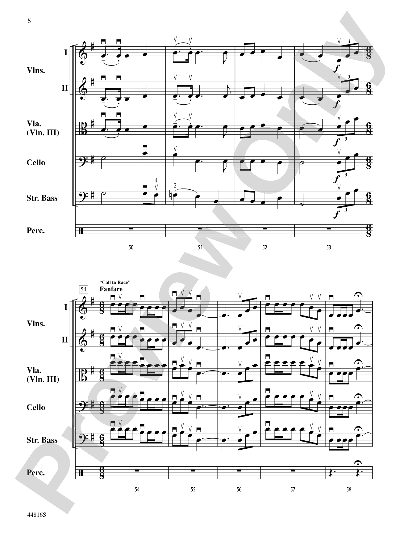 American Triple Crown: String Orchestra Conductor Score & Parts