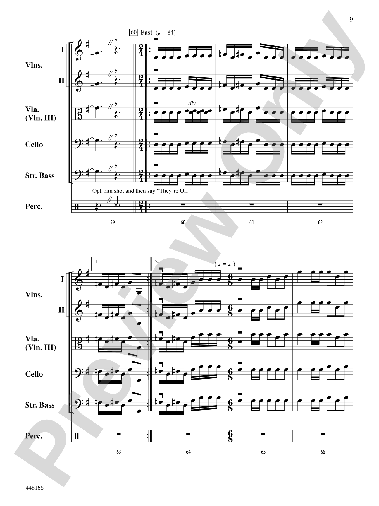 American Triple Crown: String Orchestra Conductor Score & Parts