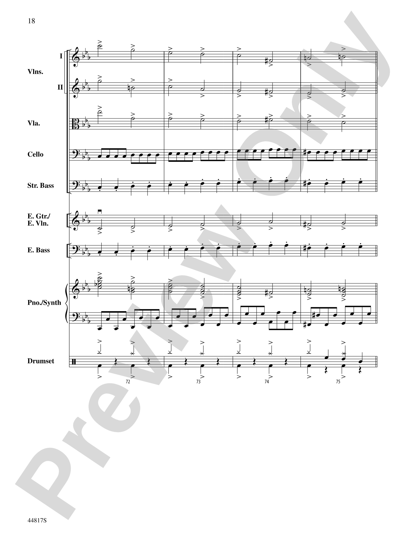 Overture: String Orchestra Conductor Score & Parts