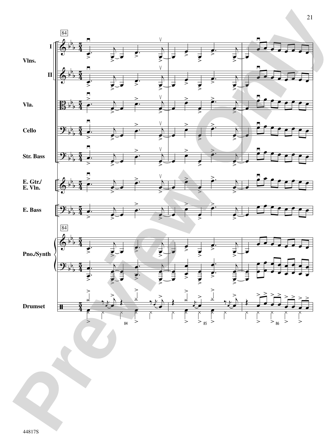 Overture: String Orchestra Conductor Score & Parts
