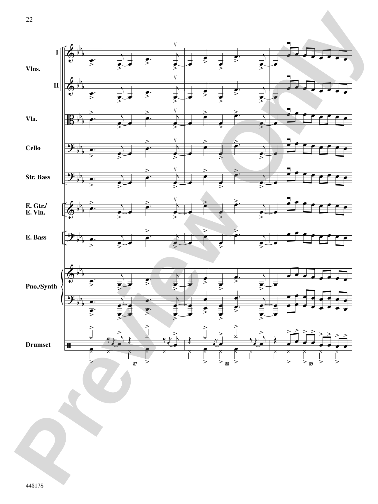 Overture: String Orchestra Conductor Score & Parts
