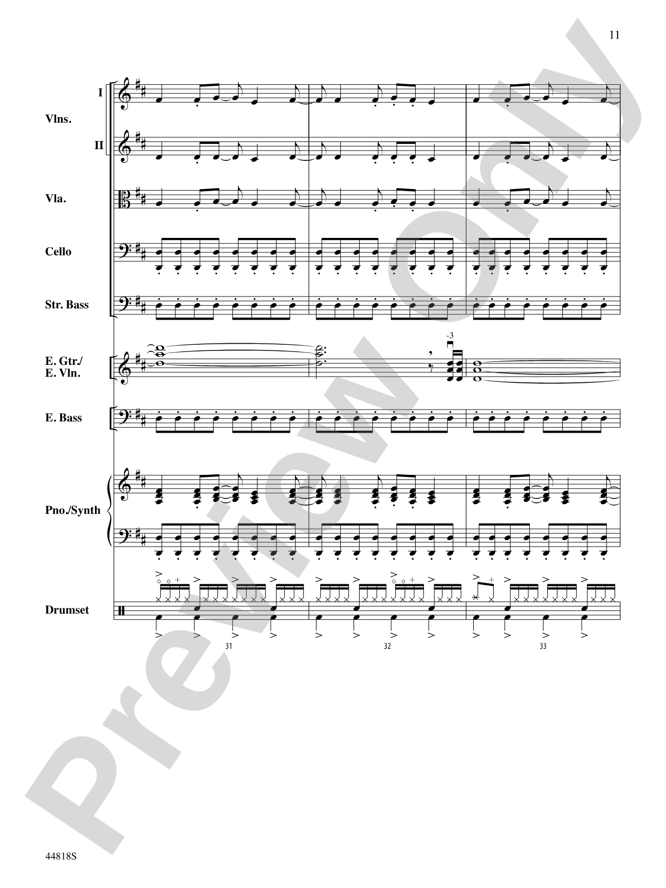 Appalachian Snowfall: Score