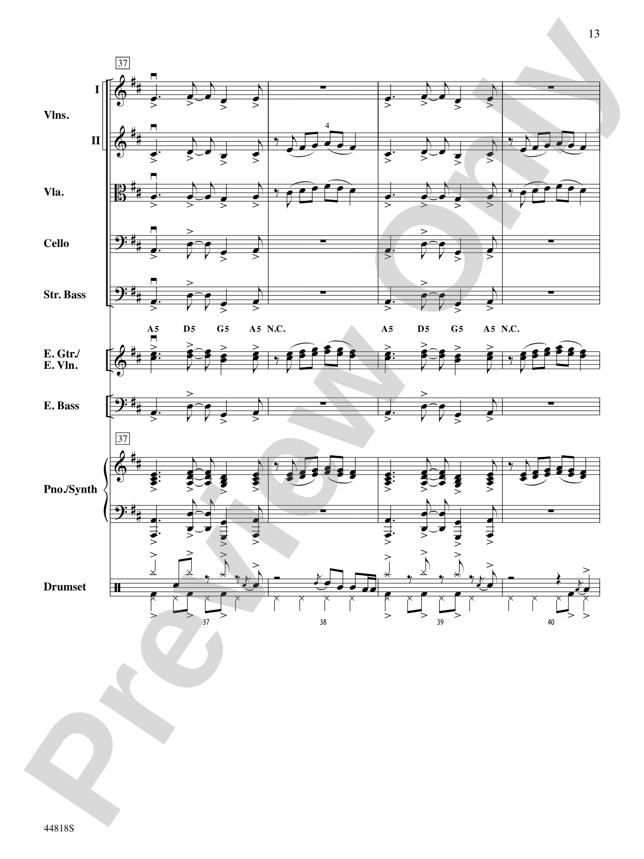 Appalachian Snowfall: Score