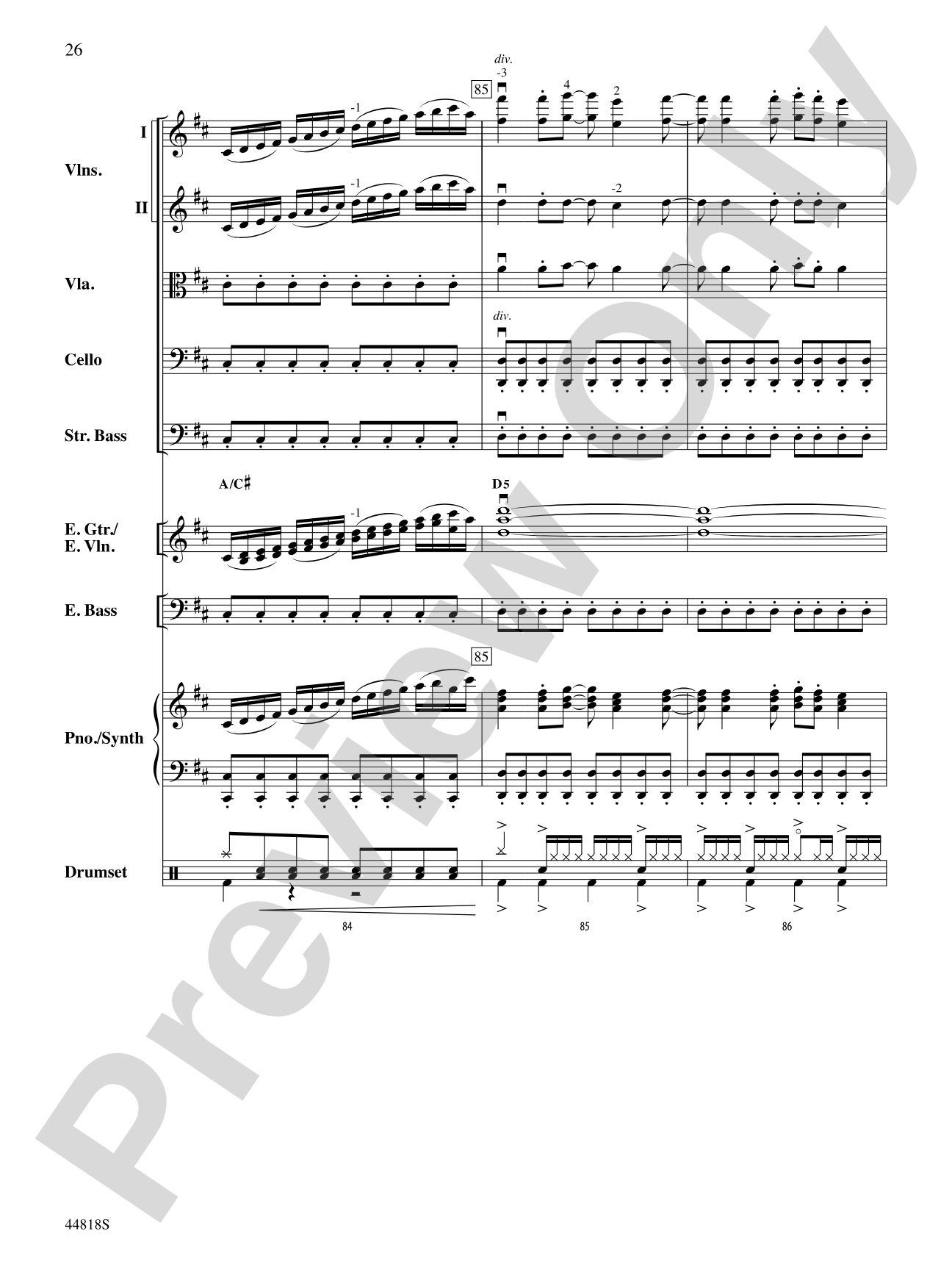 Appalachian Snowfall: Score